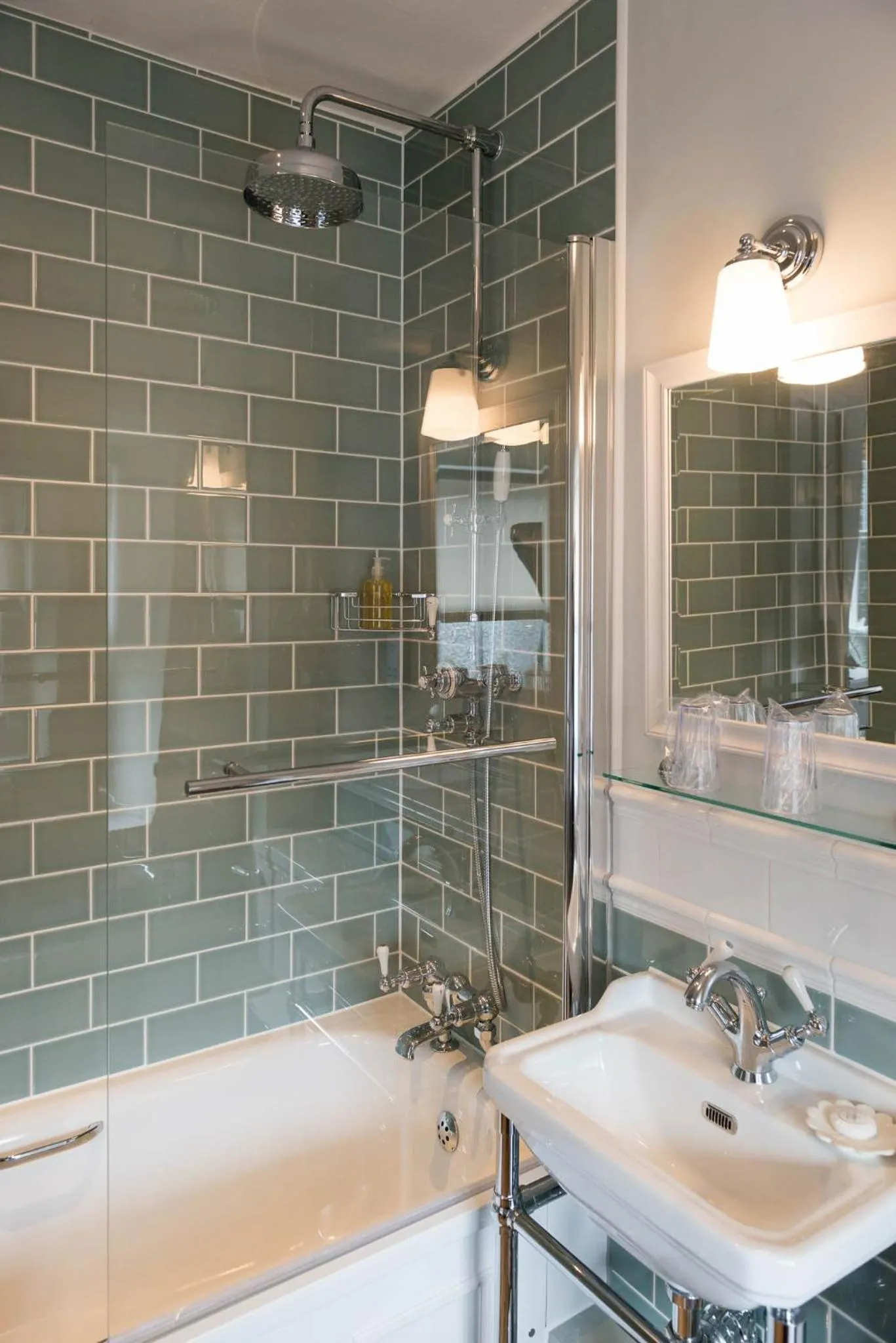 Shower in The Horse and Farrier Inn and The Salutation Inn Threlkeld Keswick