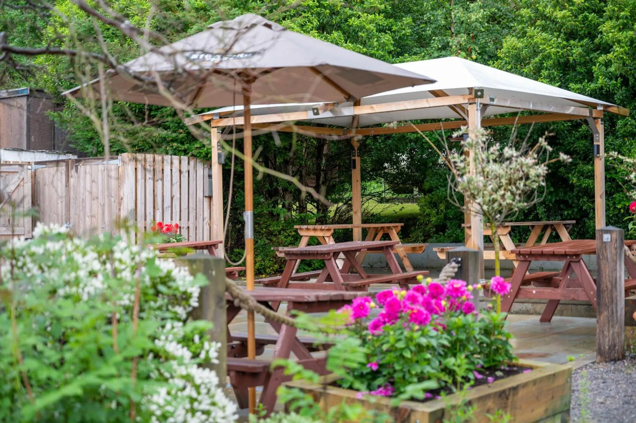 Patio in The Horse and Farrier Inn and The Salutation Inn Threlkeld Keswick