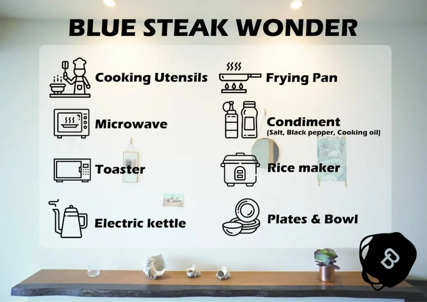 Photo of the whole room in Blue Steak Wonder Nagahama