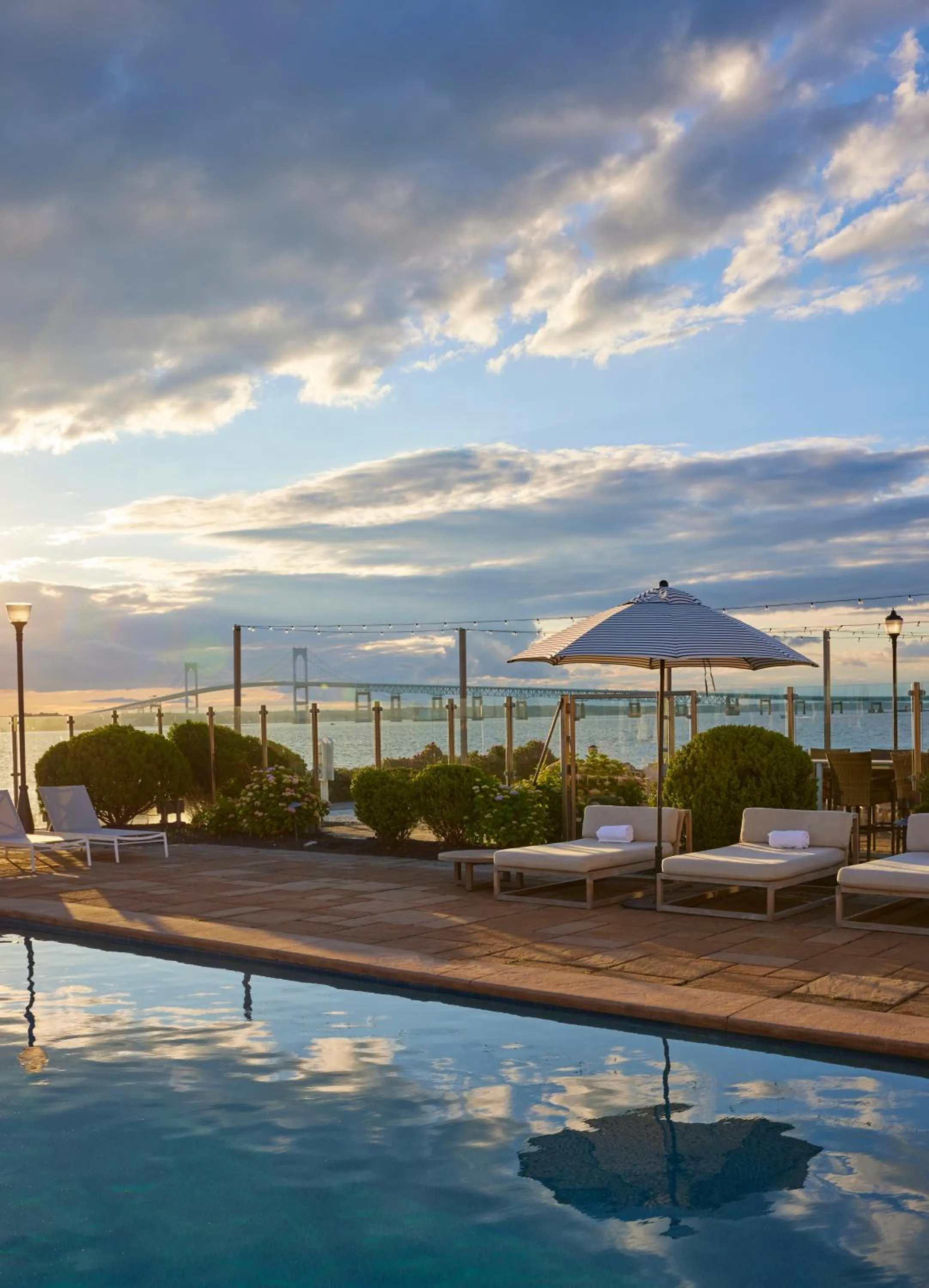 Swimming pool in Newport Harbor Island Resort