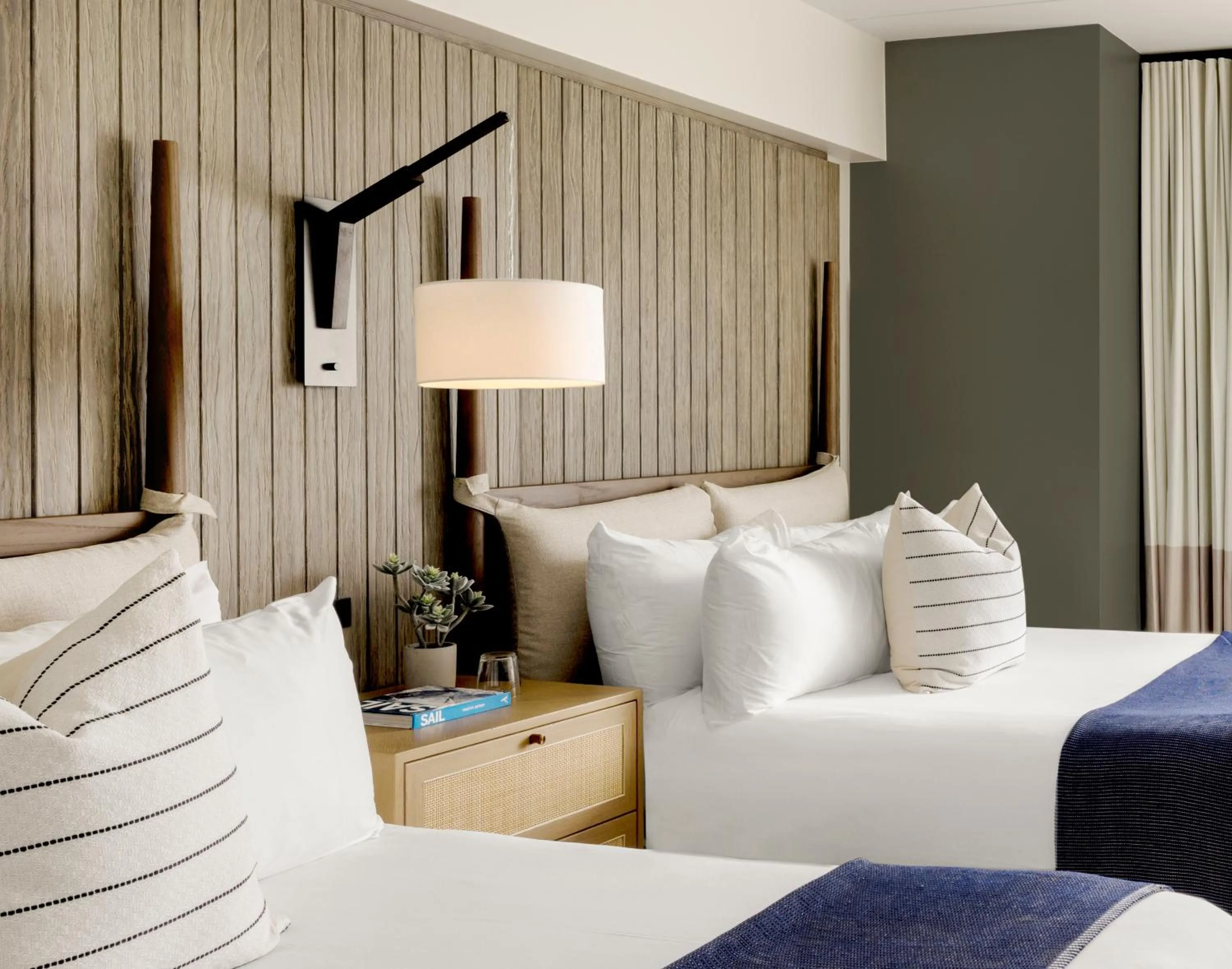 Bed in Newport Harbor Island Resort