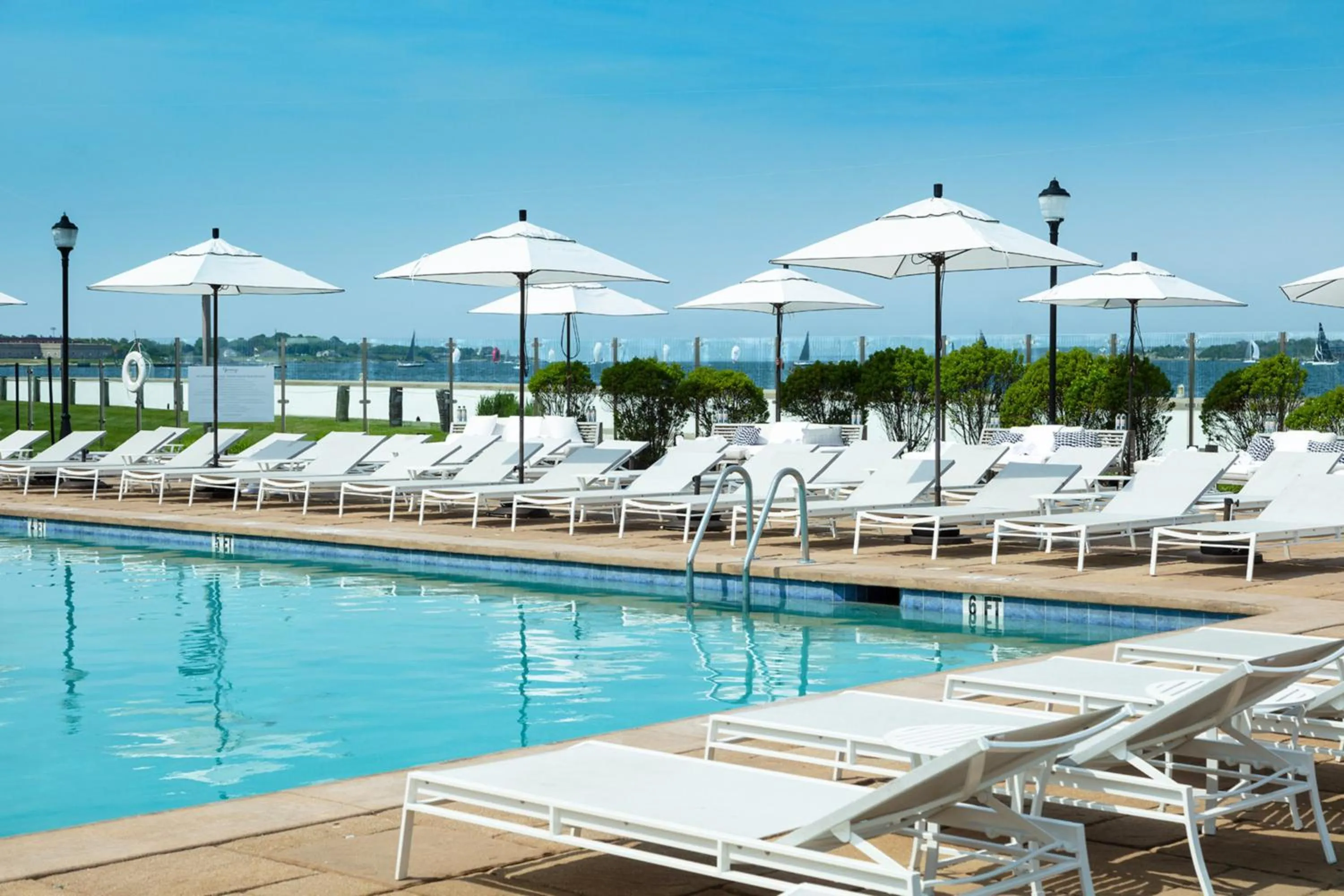 Swimming pool in Newport Harbor Island Resort