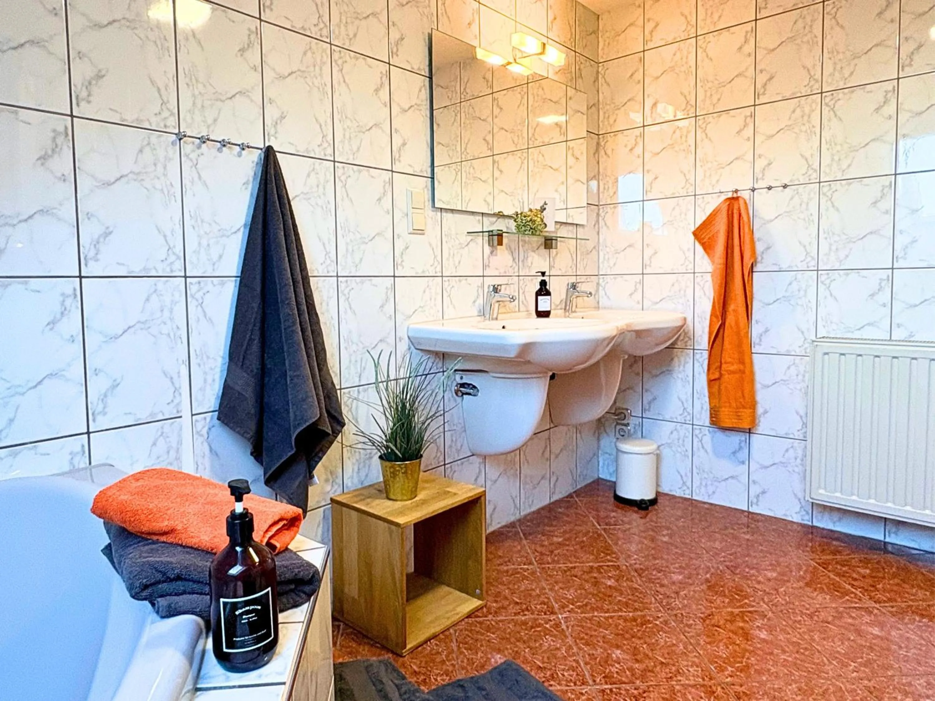 Shower in Ferienhaus Landeskrone für 10 Personen mit Sauna, Terrasse, inkl Parkplatz in Dresden