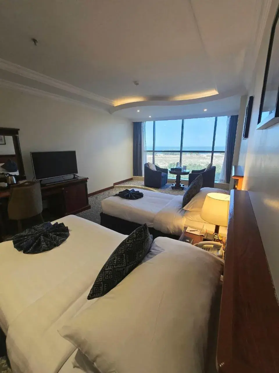 Bed in Crown Tower Hotel Bed in Crown Tower Hotel