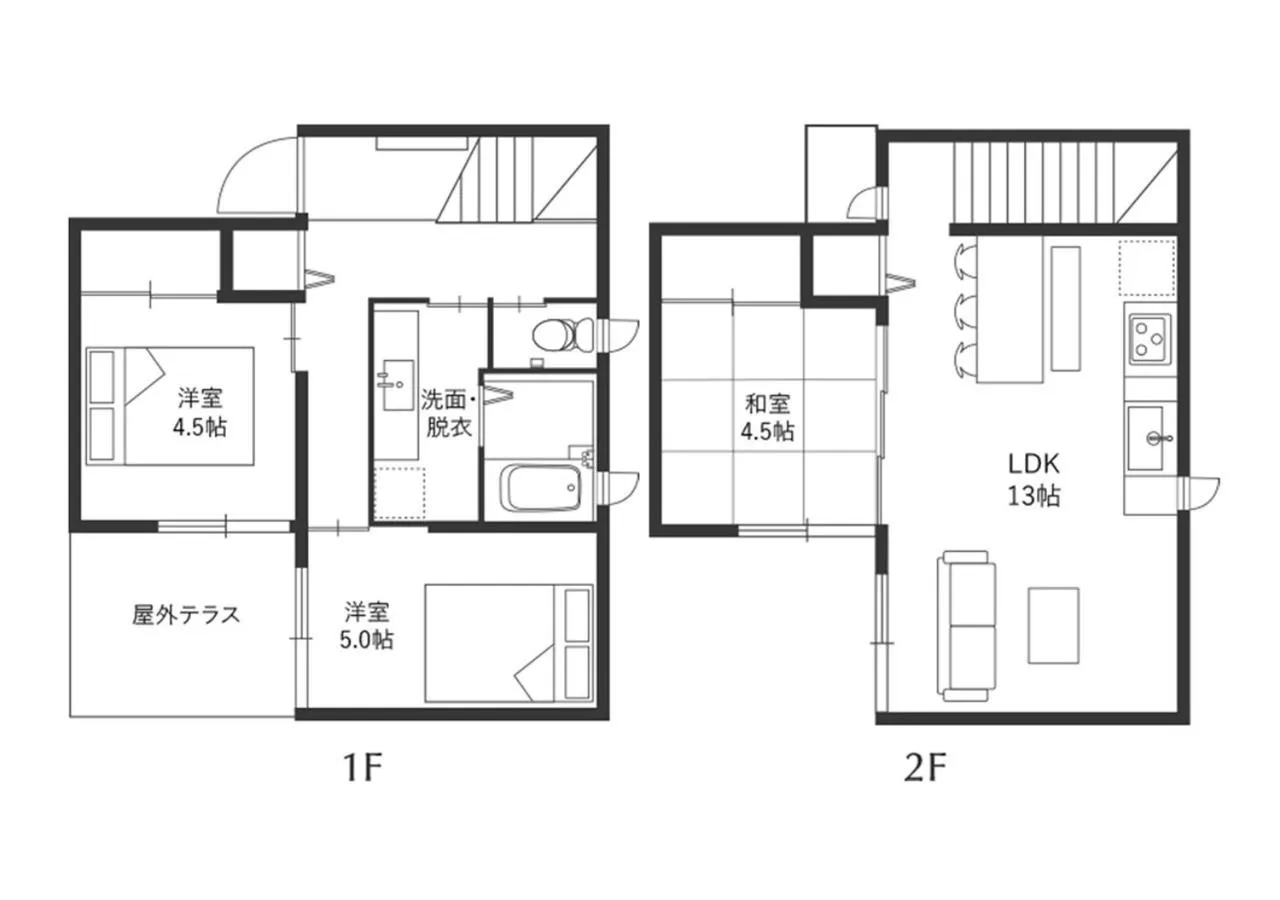 Floor plan in Rakuten STAY HOUSE x WILL STYLE Hachimanbori