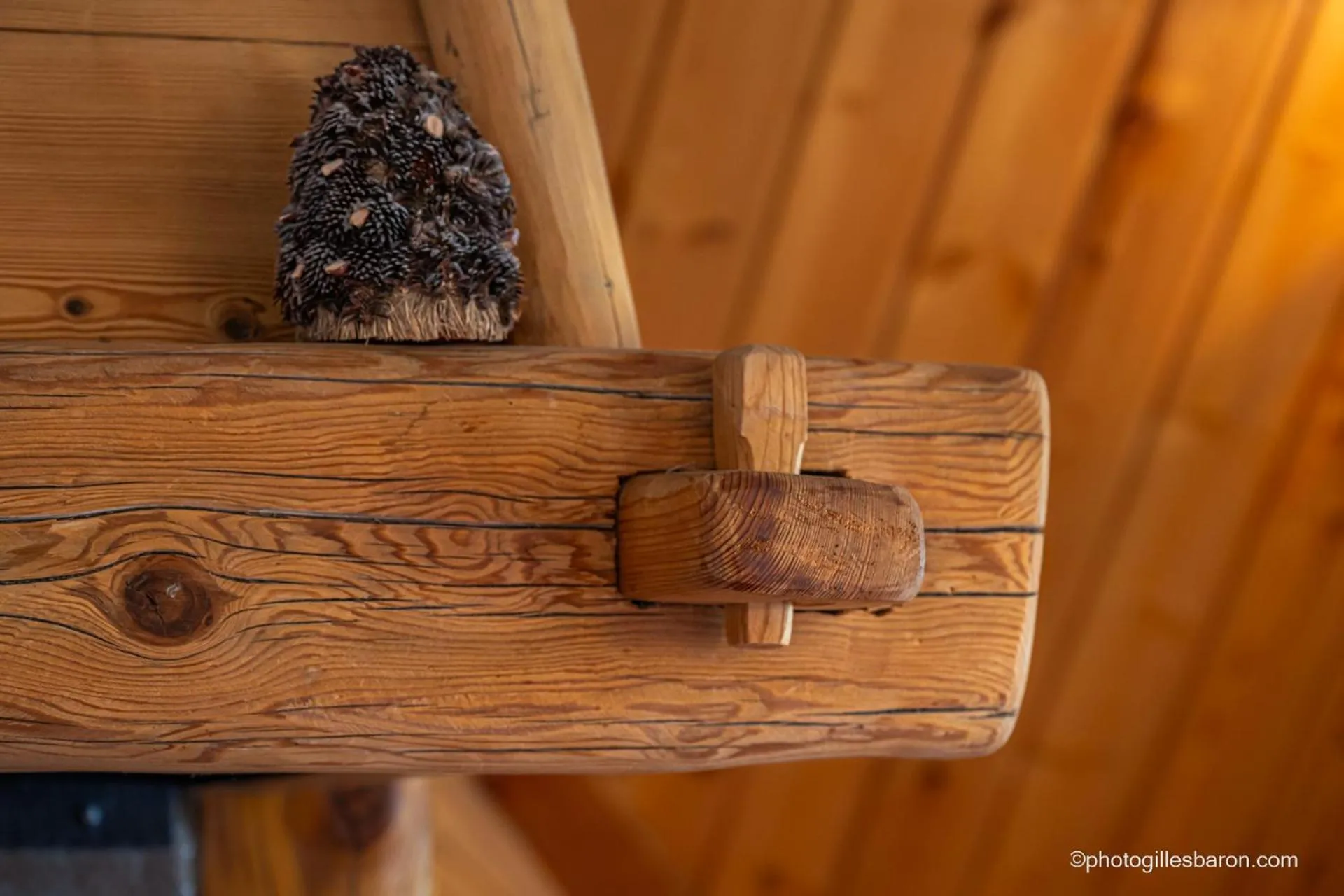 Decorative detail in Chalet la Forestière