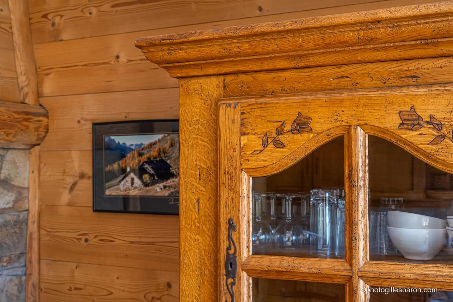 Decorative detail in Chalet la Forestière
