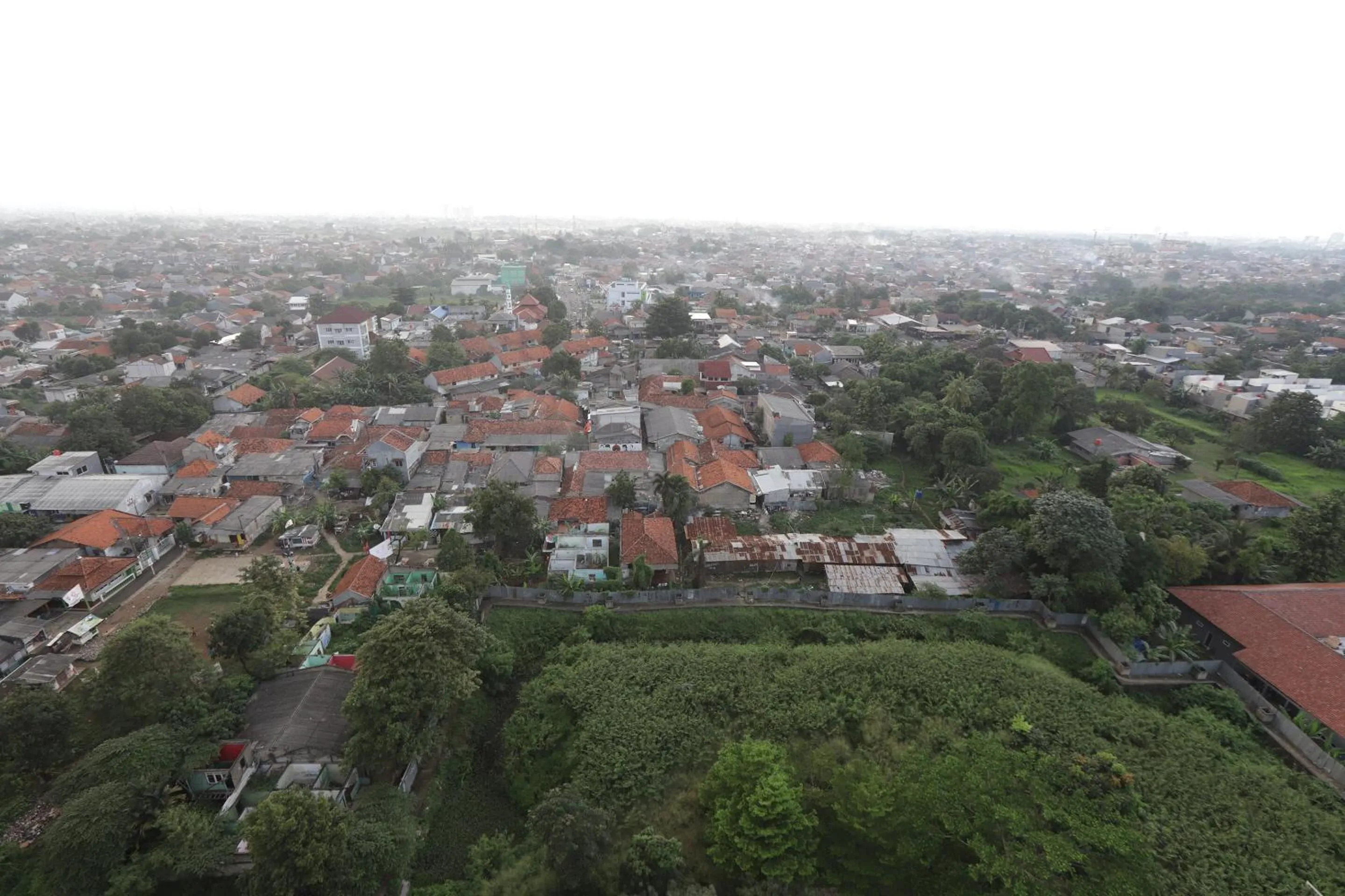 Bird's eye view in Hotel O Green Lake View Ciputat