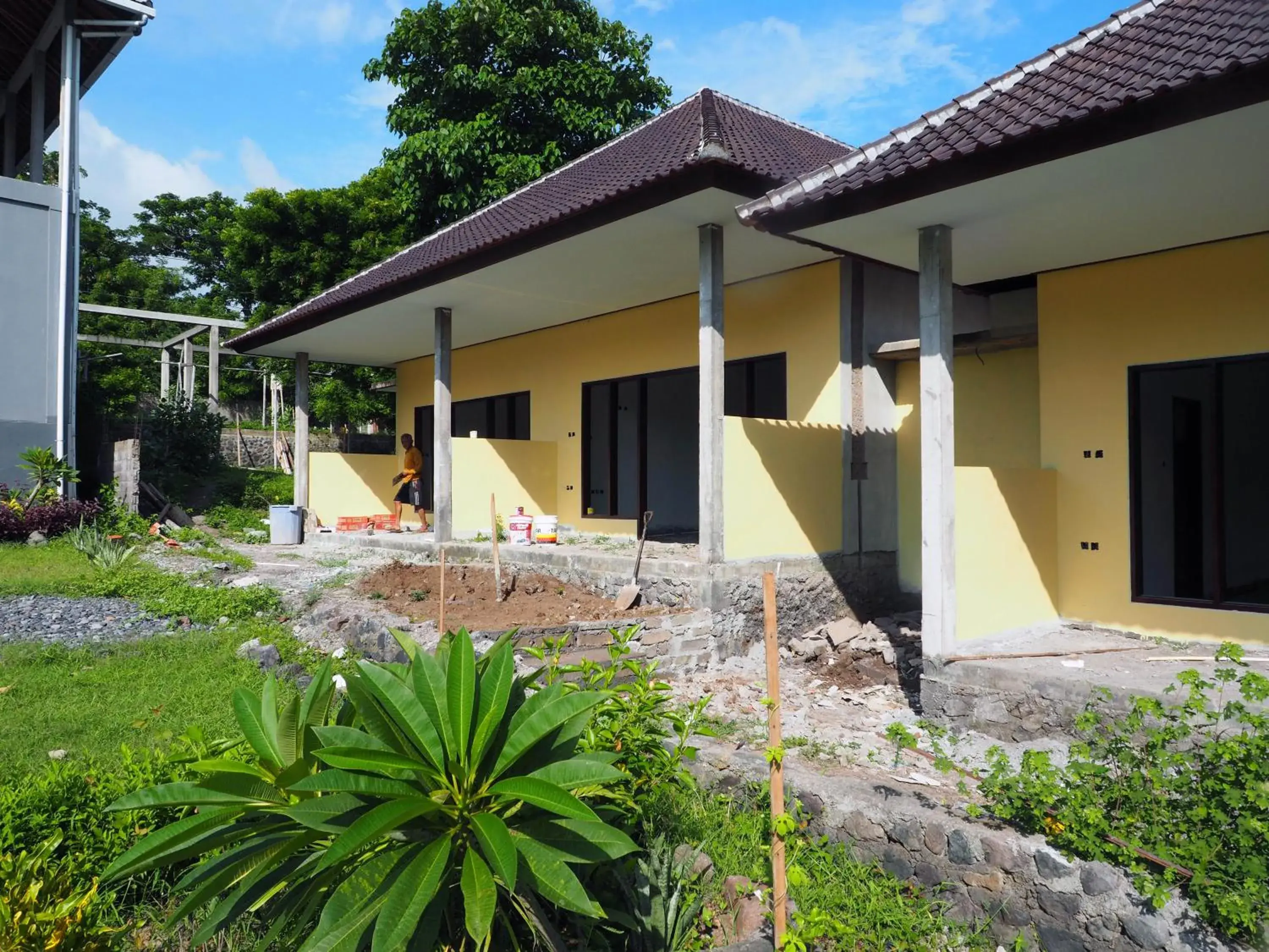 Pool view in Scuba Tribe Bali dive-resort Pool view in Scuba Tribe Bali dive-resort