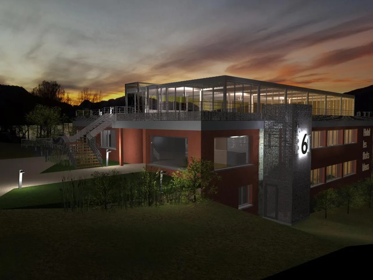 Property building in Hôtel Les Flots Bleus