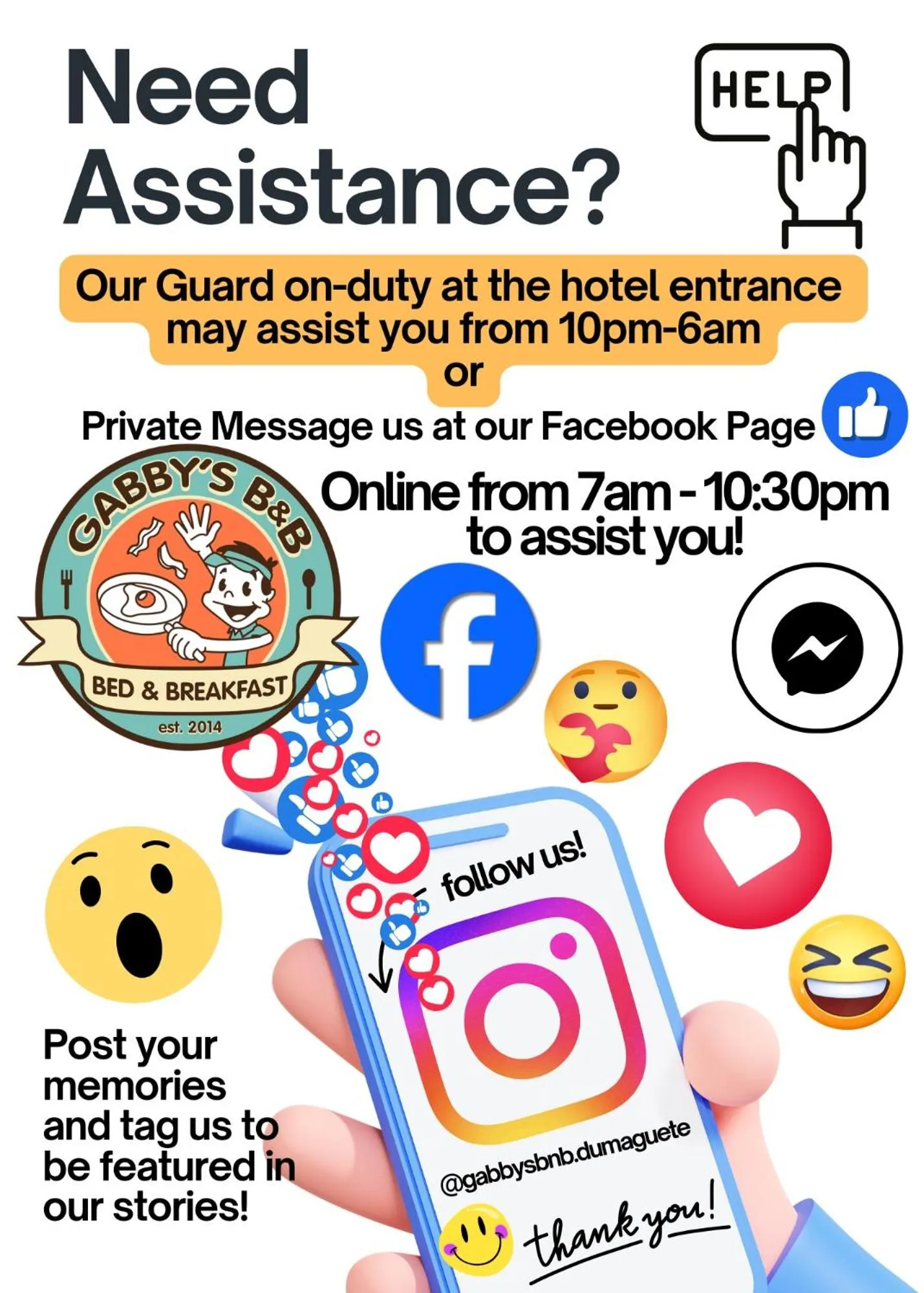 Logo/Certificate/Sign in Gabby's Bed & Breakfast