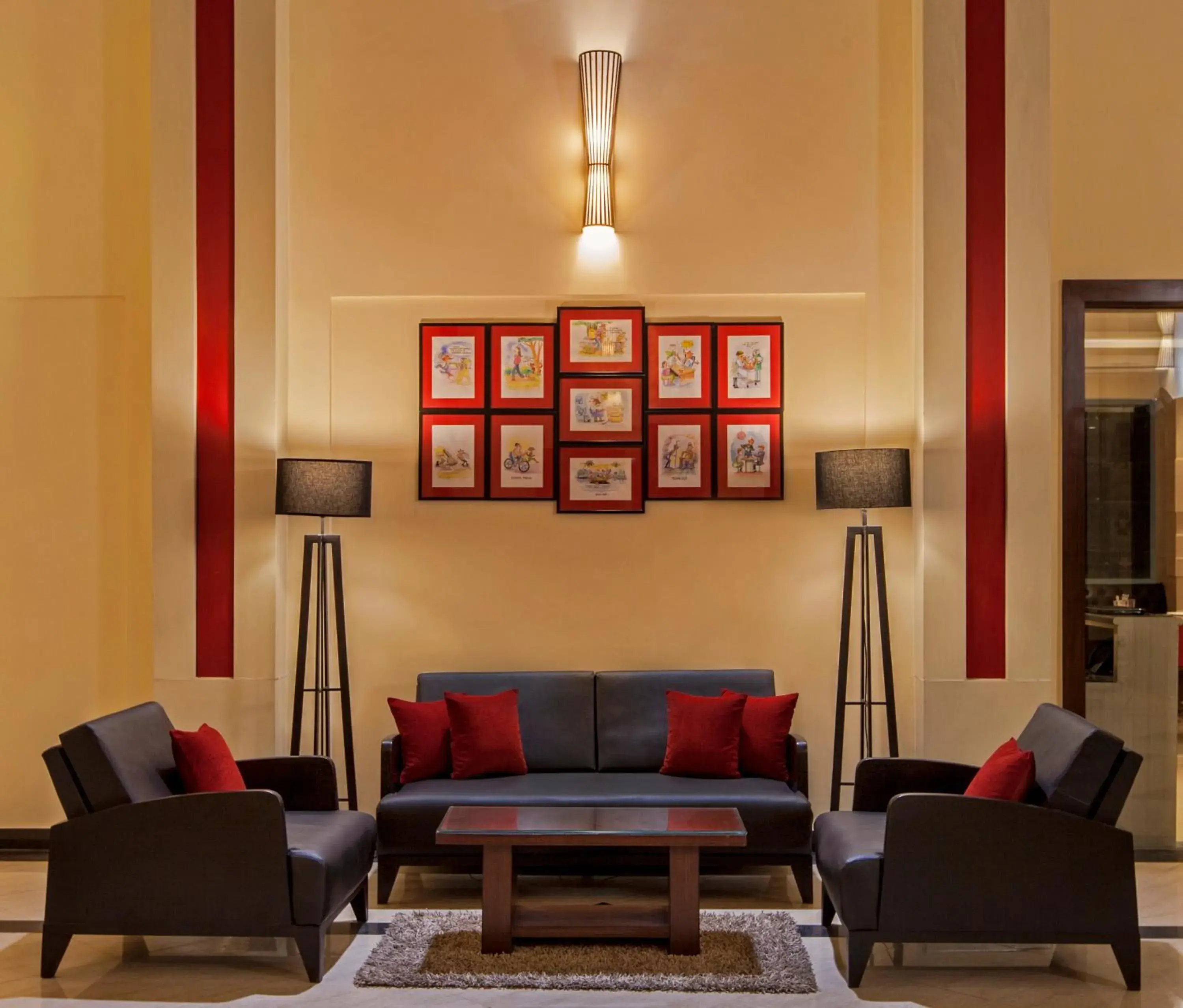 Lobby or reception in Red Fox by Lemon Tree Hotels, Alwar Lobby or reception in Red Fox by Lemon Tree Hotels, Alwar