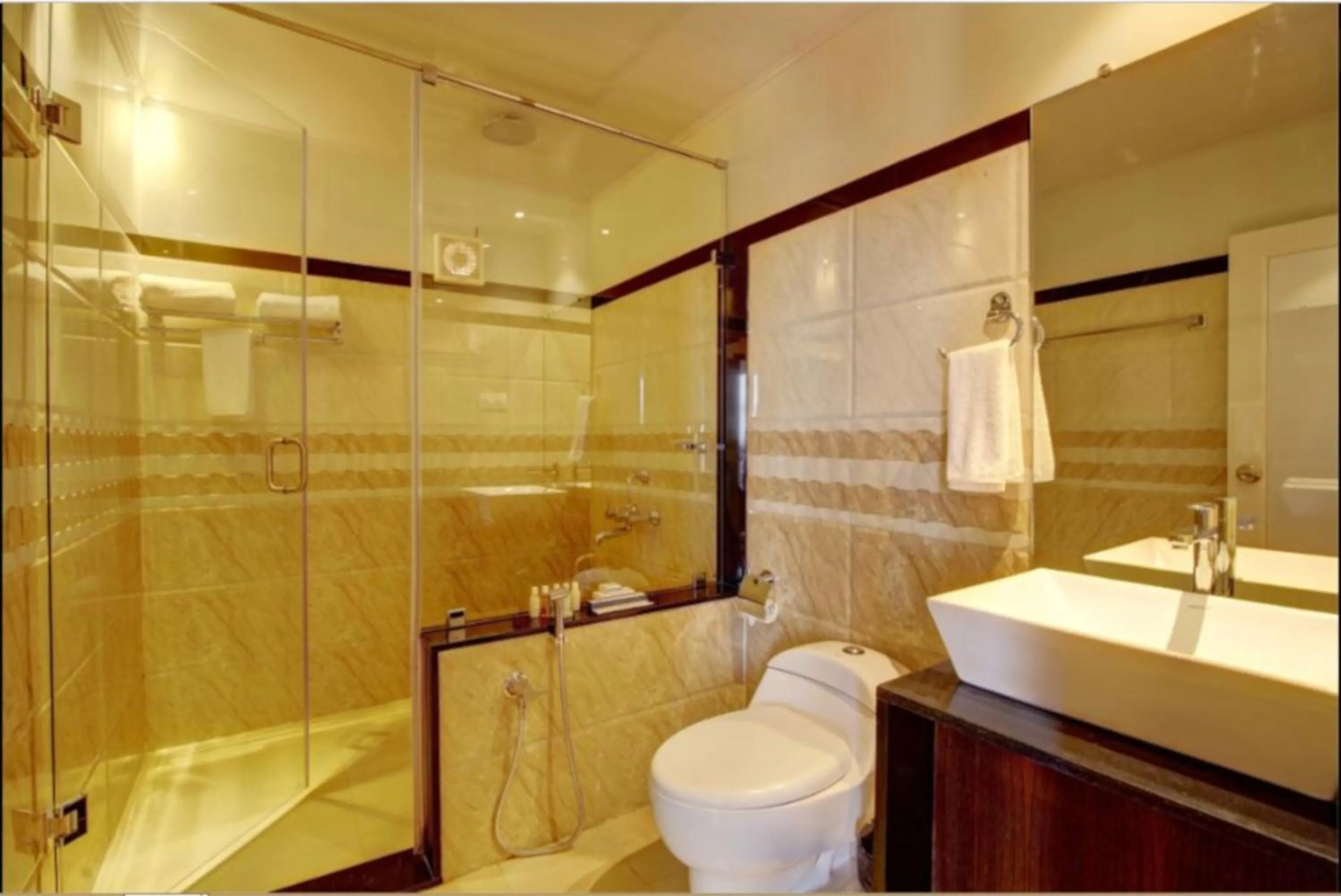 Bathroom in CONTOUR ISLAND RESORT & SPA , wayanad