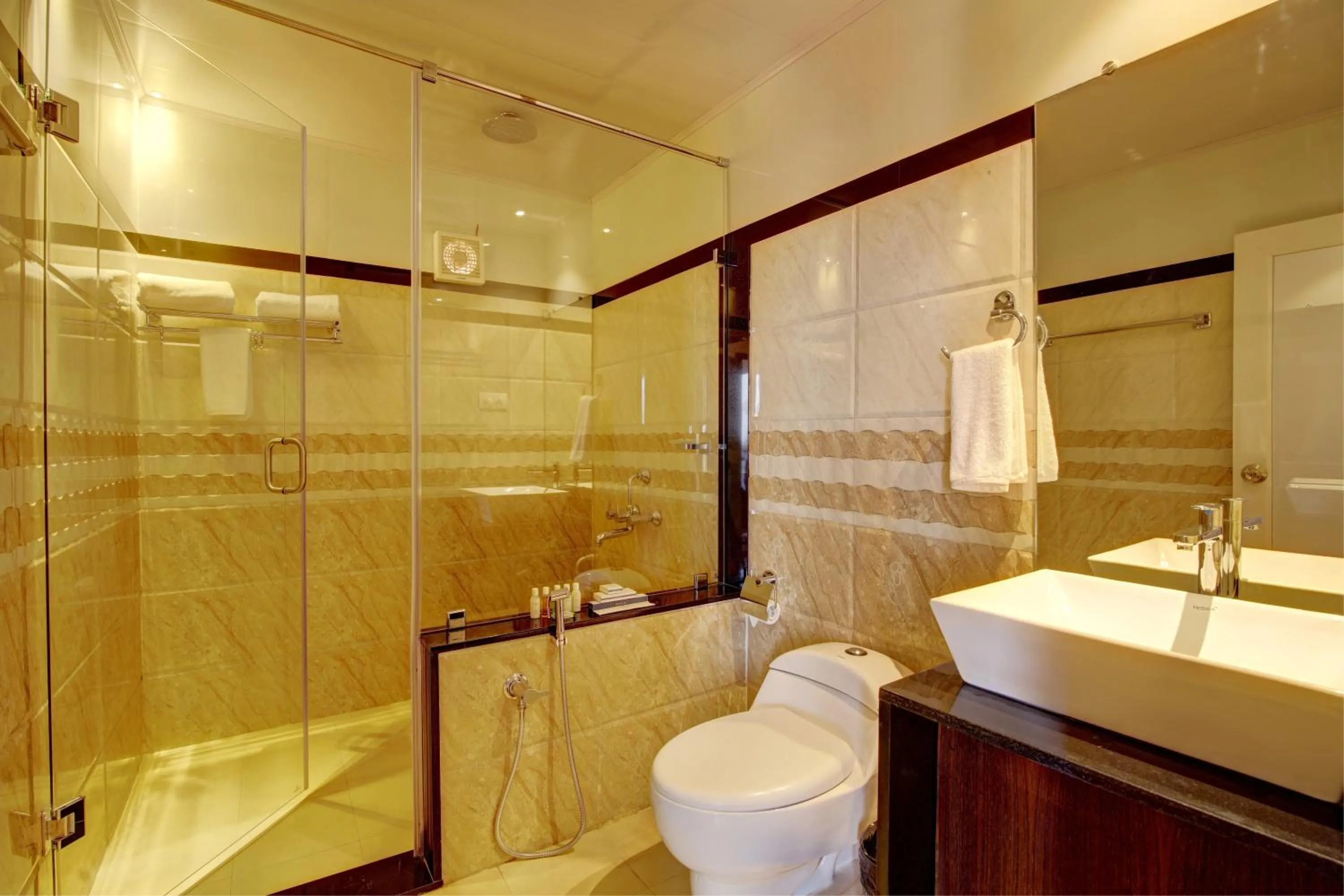 Bathroom in CONTOUR ISLAND RESORT & SPA , wayanad
