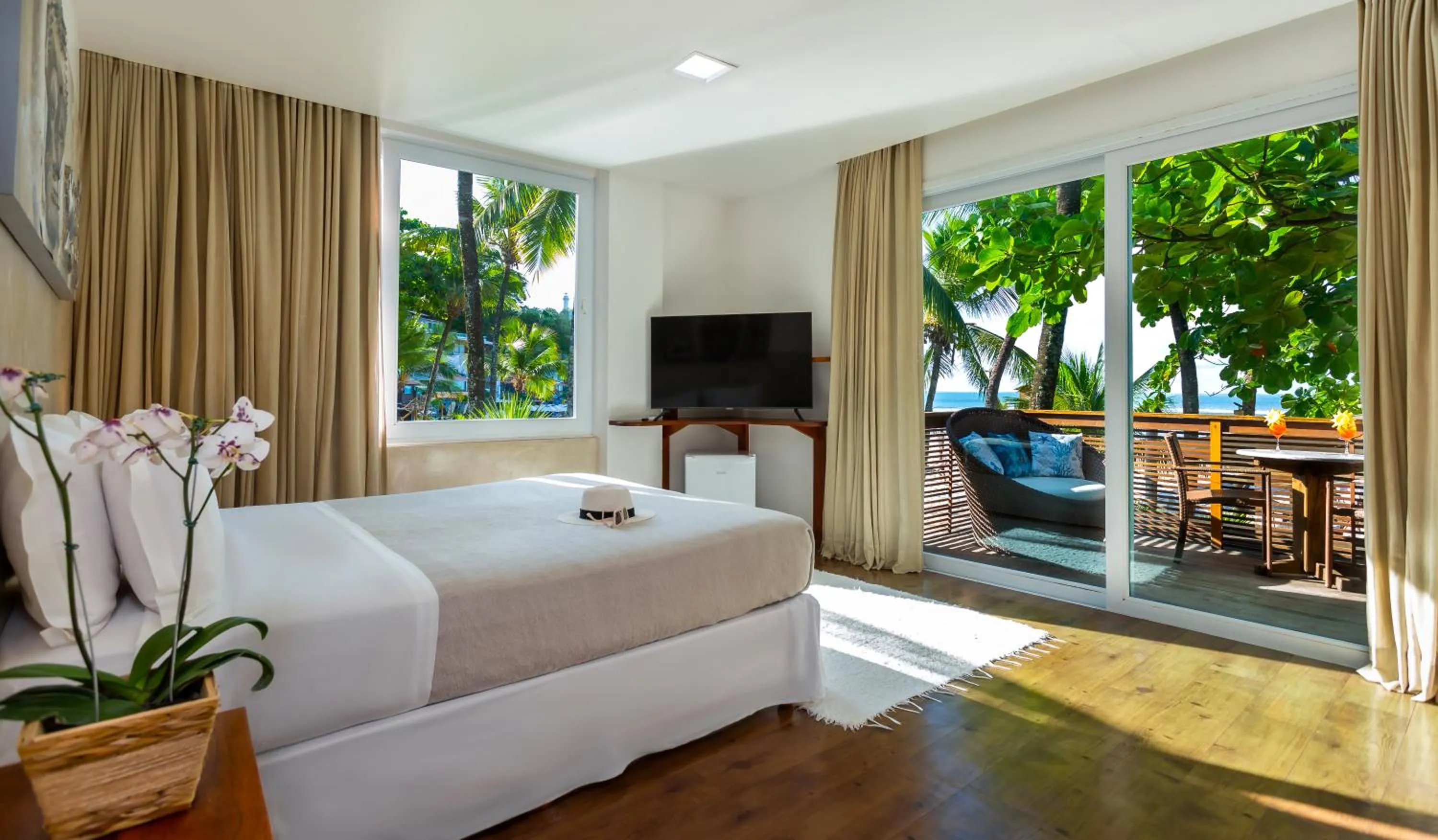 Bed in Pousada Sambass