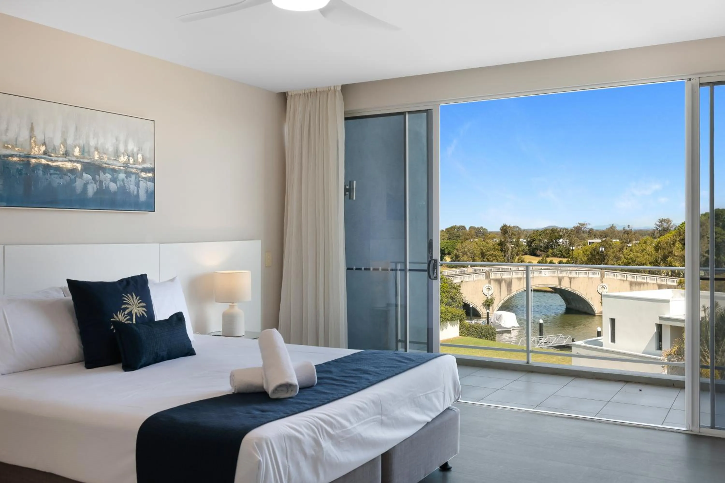 View (from property/room), Bed in Azzura Greens Resort