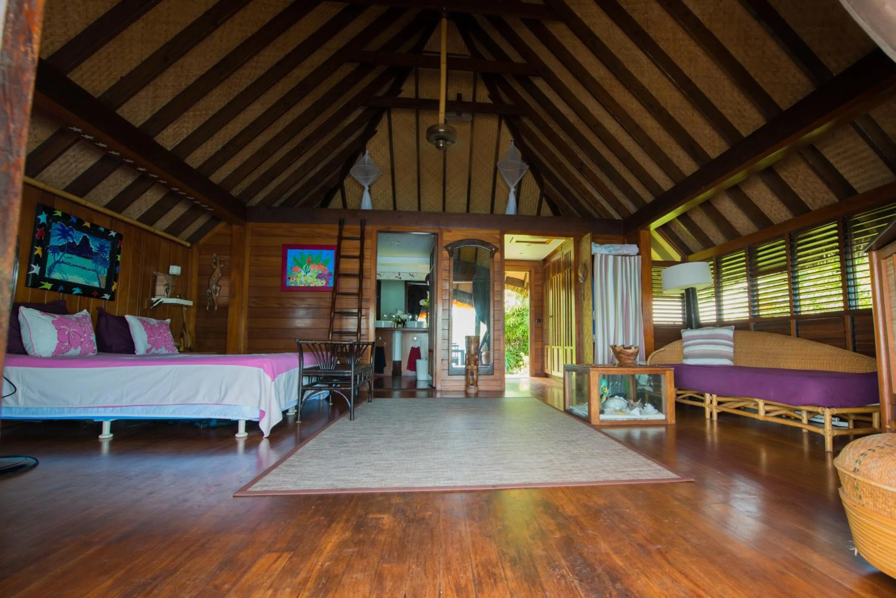 Bed in Bora Bora Bungalove
