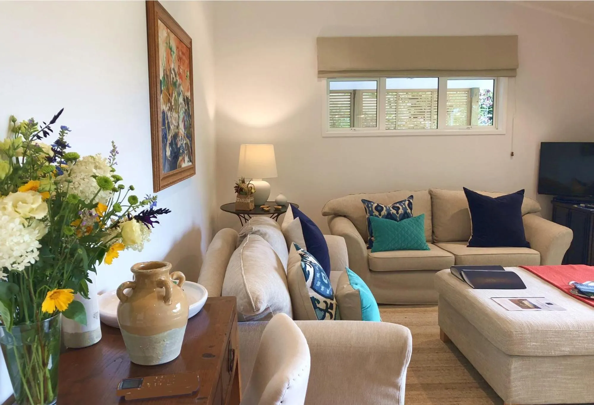 Living room in Treghan Luxury Lodge