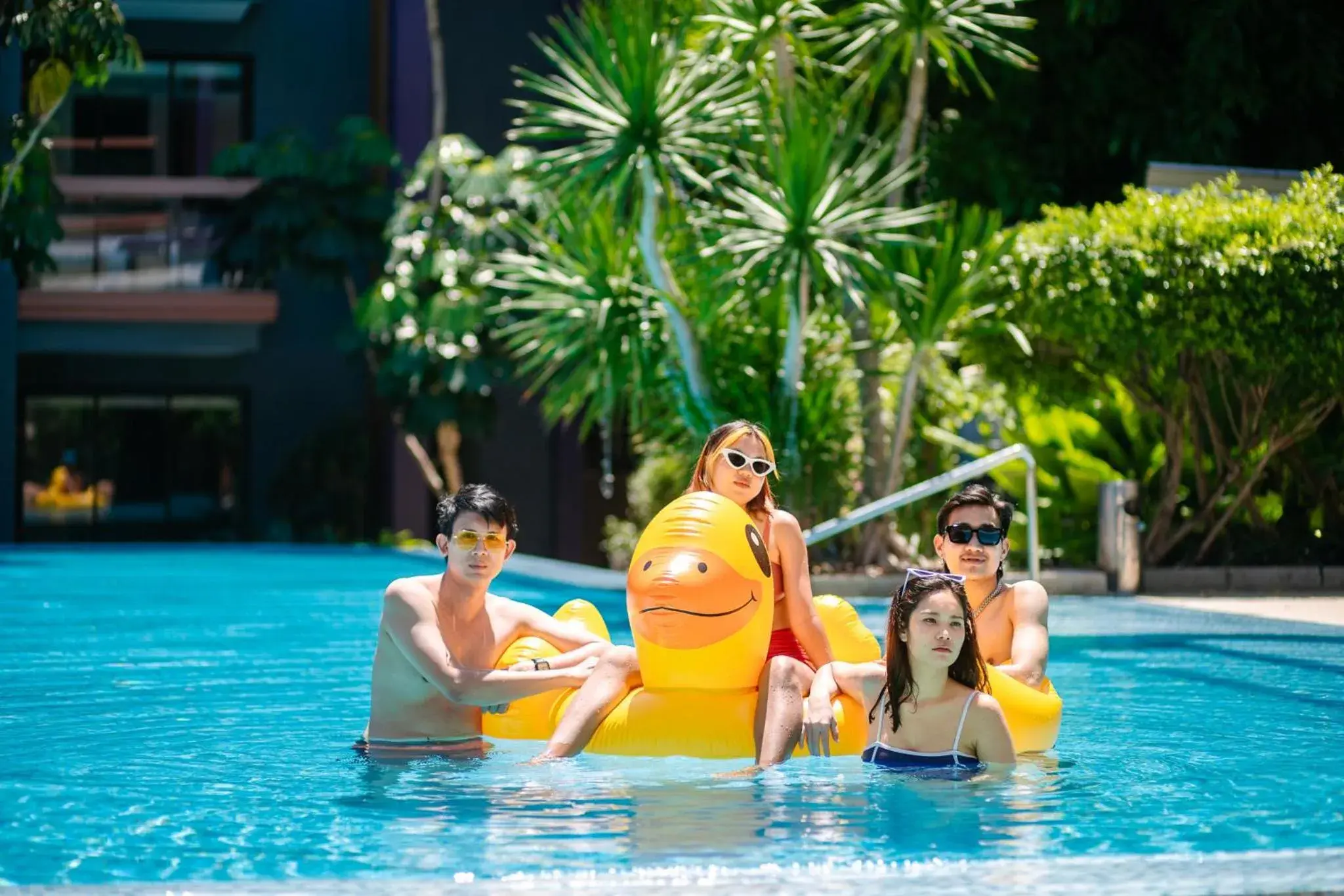 Pool view in Holiday Inn Express Phuket Patong Beach Central by IHG Pool view in Holiday Inn Express Phuket Patong Beach Central by IHG