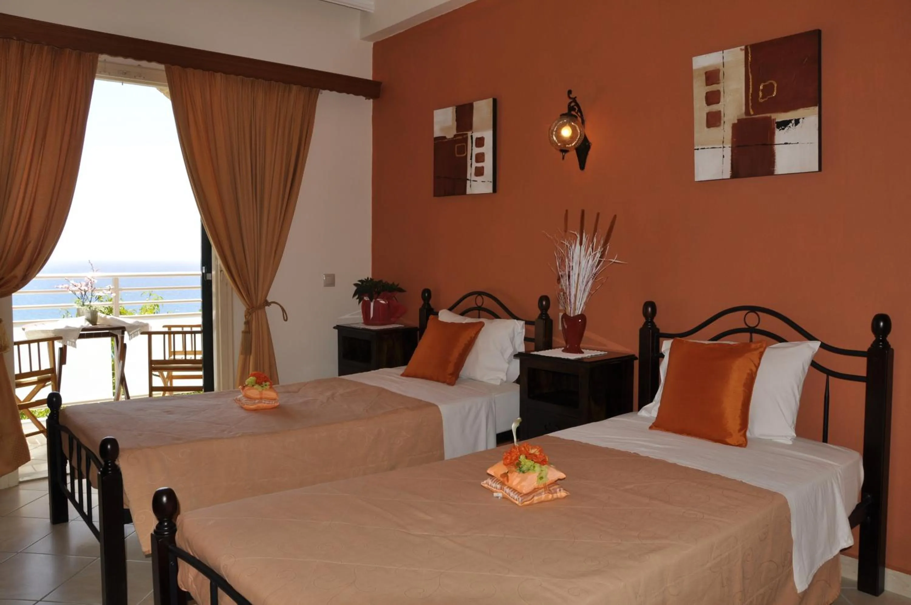 Bed in Mazis Apartments