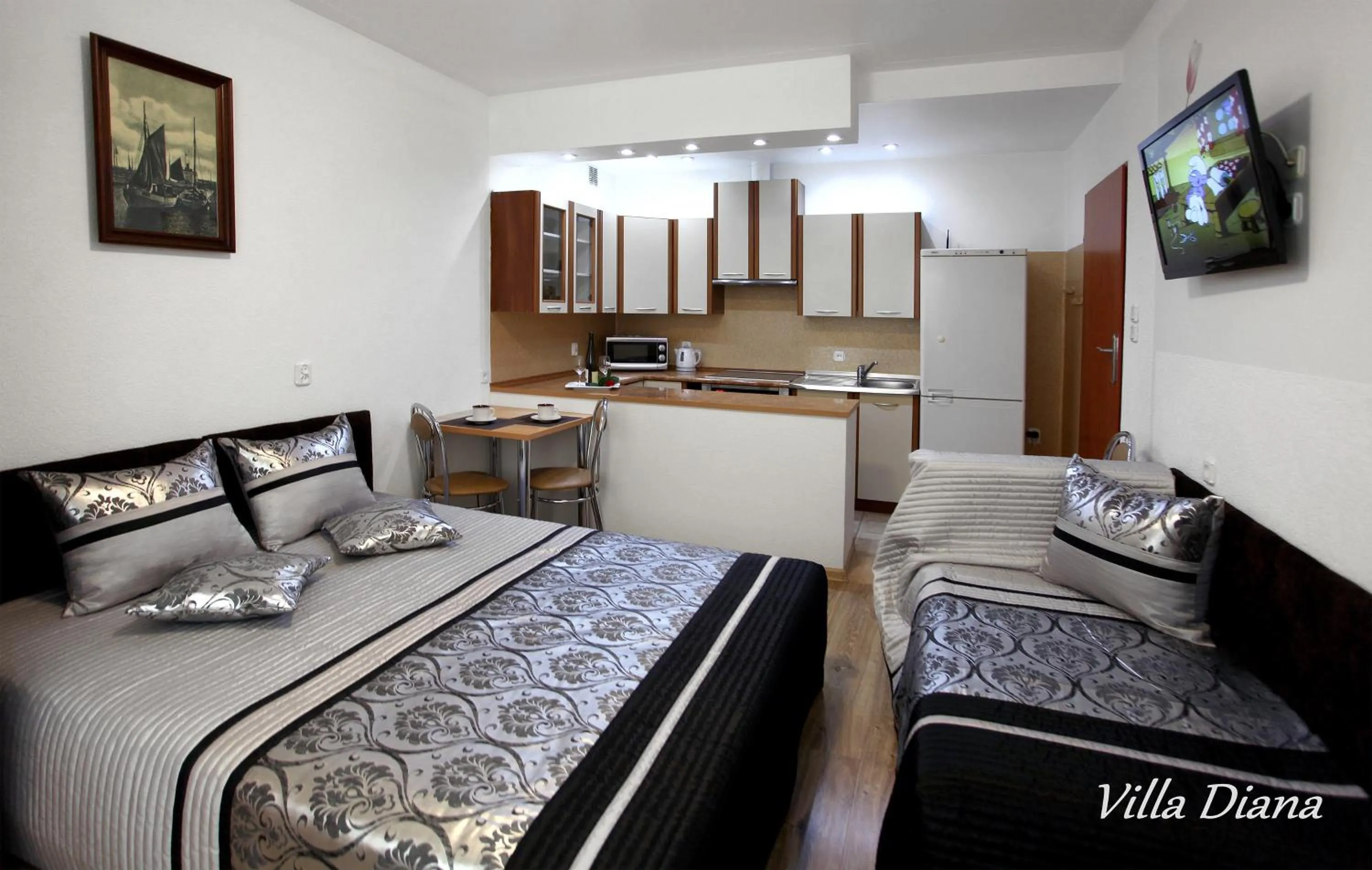 Kitchen or kitchenette in VILLA DIANA Ustka