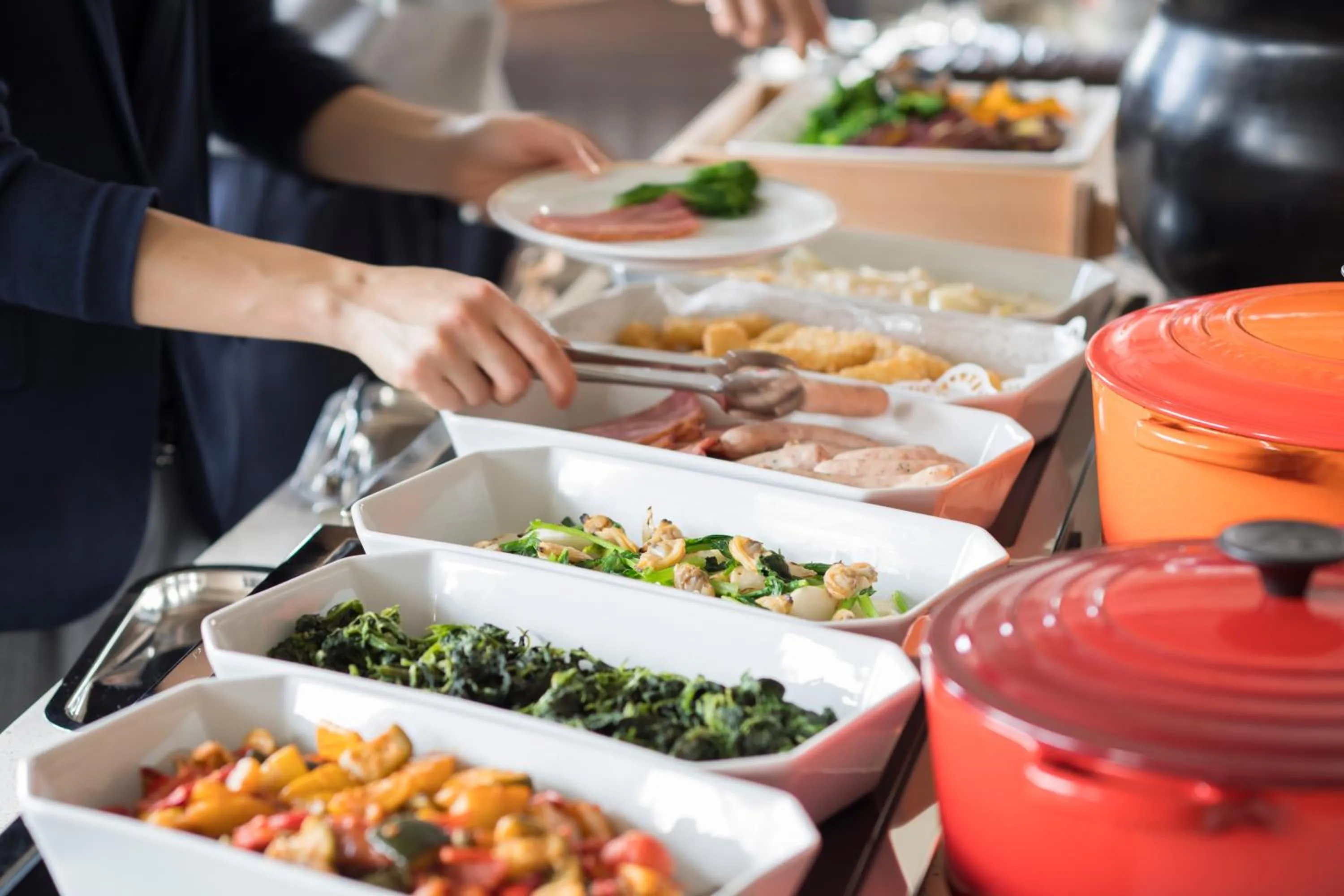 Buffet breakfast in Fuji View Hotel