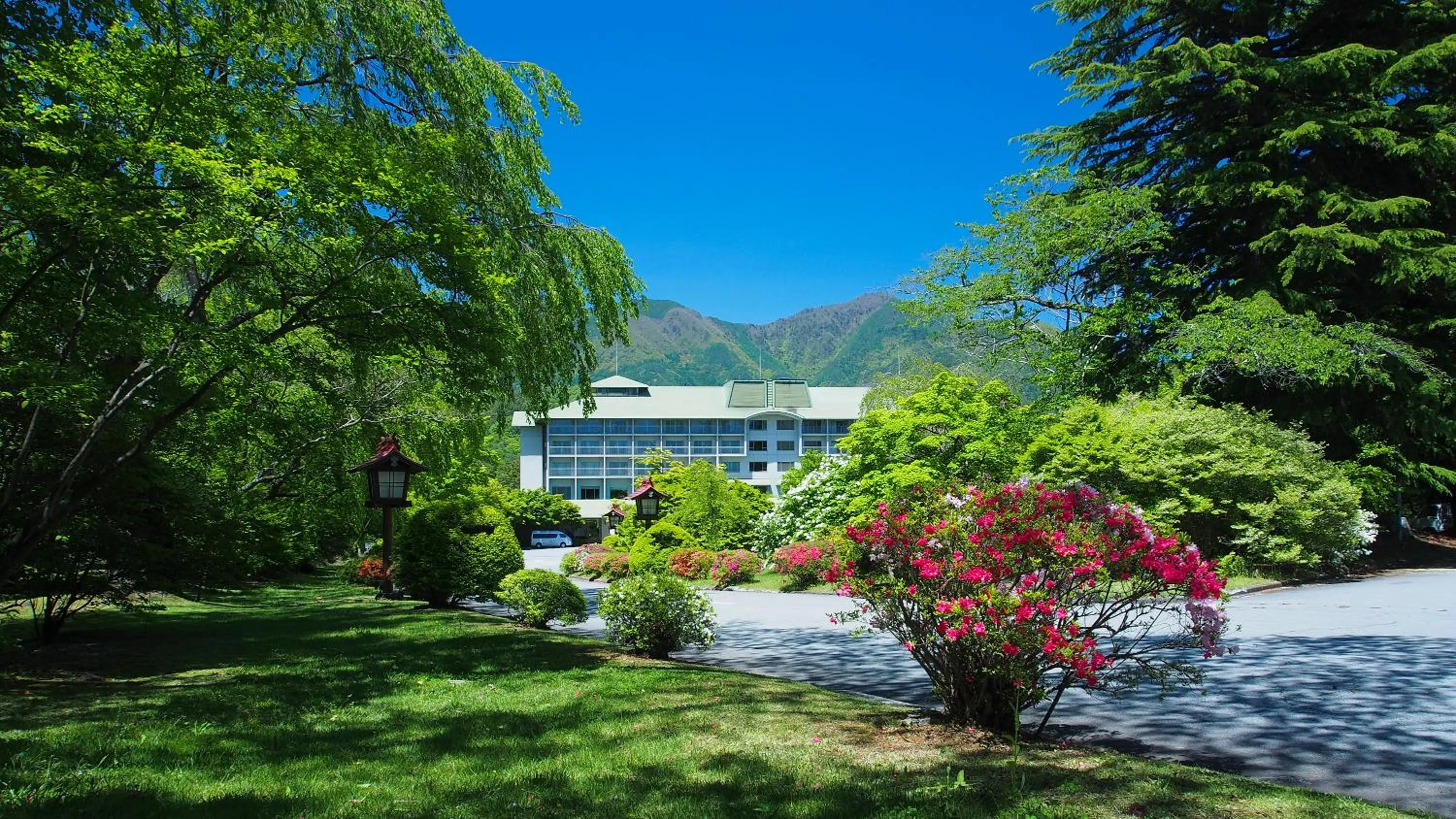 Facade/entrance in Fuji View Hotel