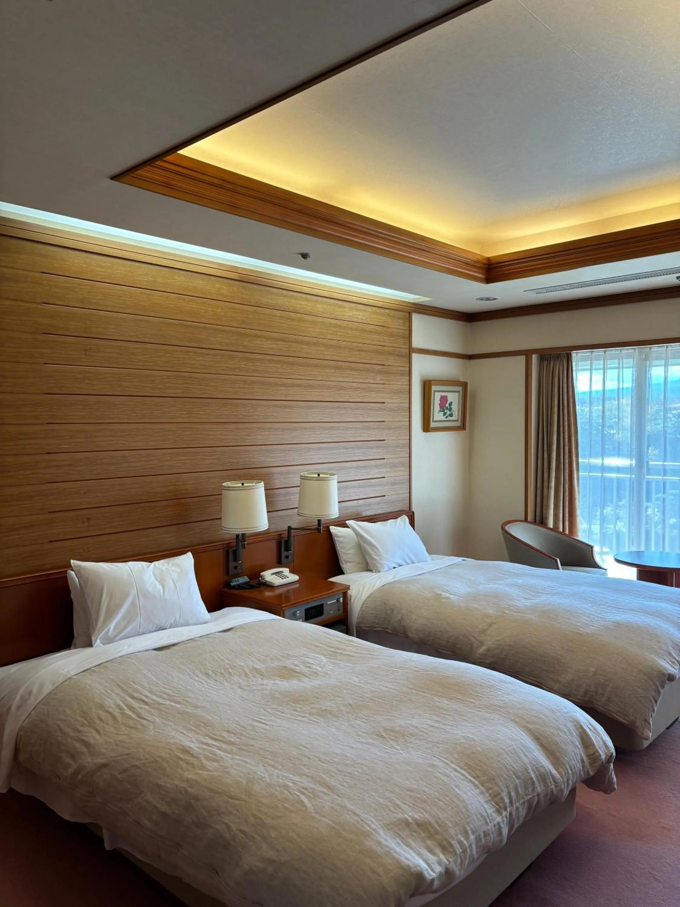 Bed in Fuji View Hotel