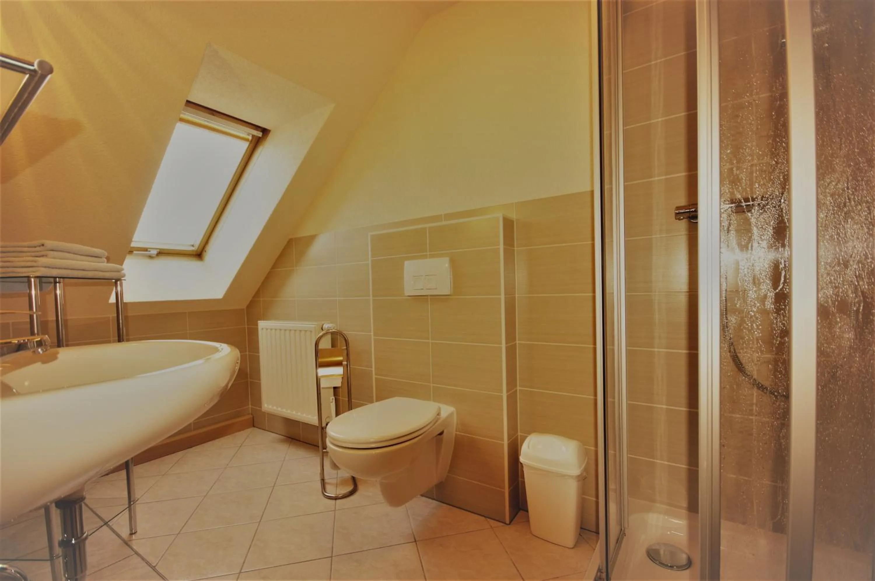 Shower in Pension Klette