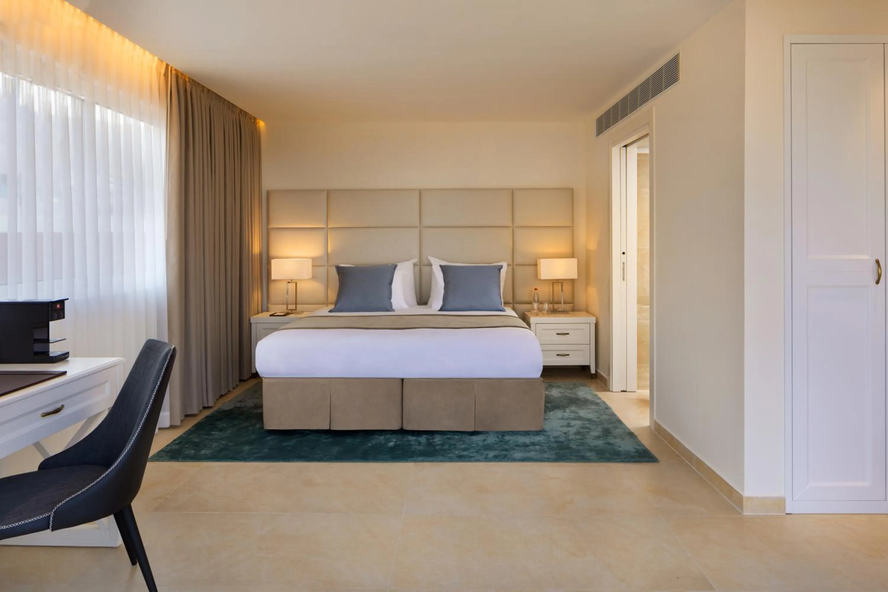 Bedroom, Bed in Herbert Samuel Milos Dead Sea