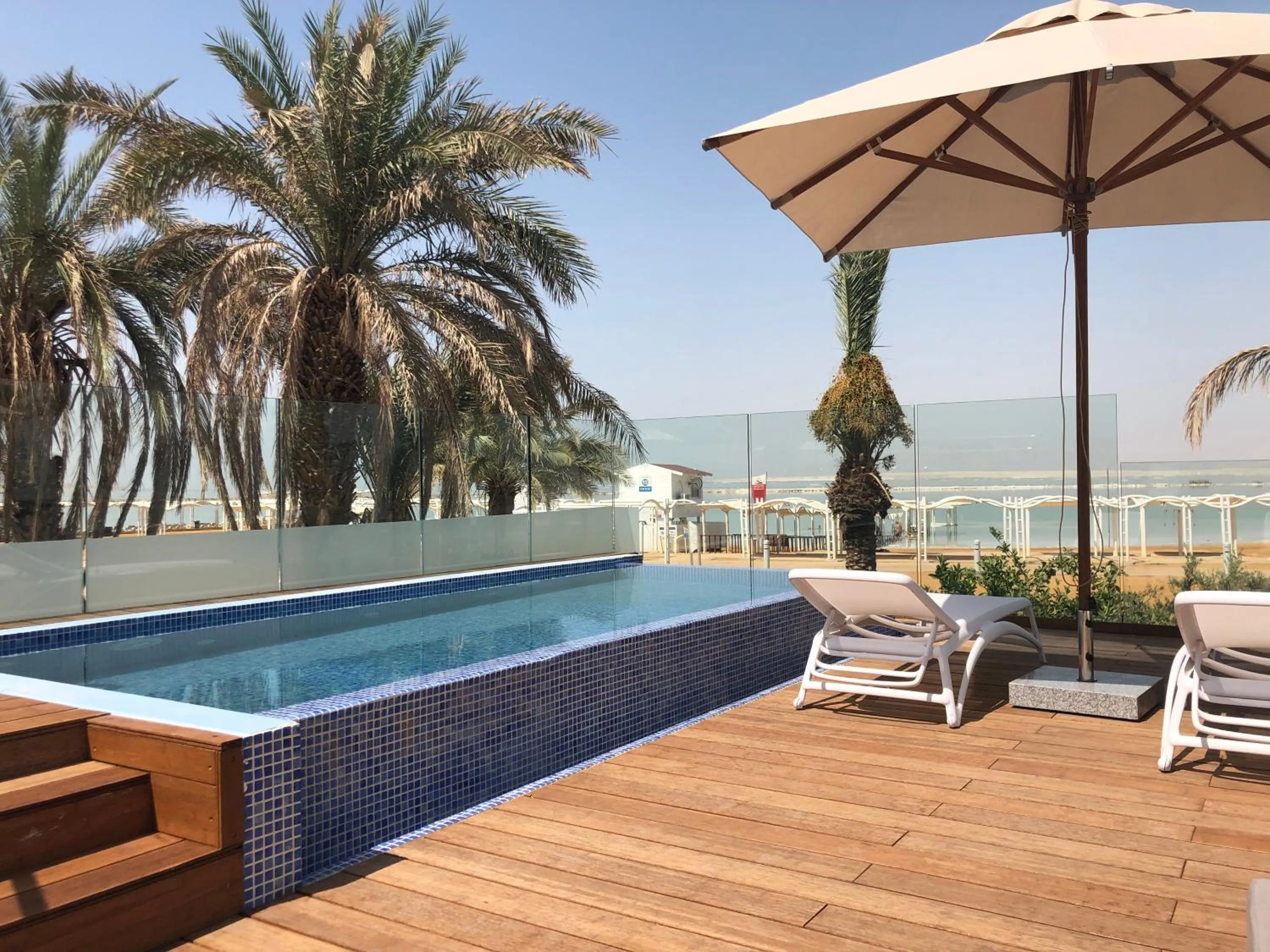 Balcony/Terrace in Herbert Samuel Milos Dead Sea