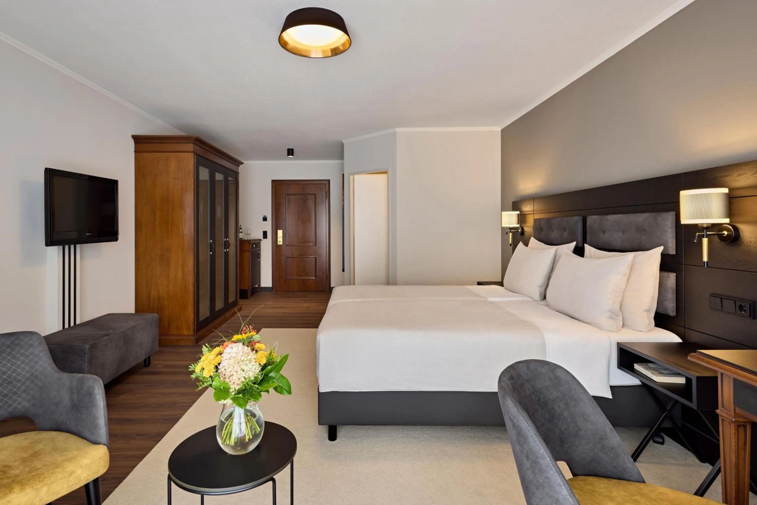 Bedroom, Bed in Dorint MARC AUREL Spa & Golf Resort