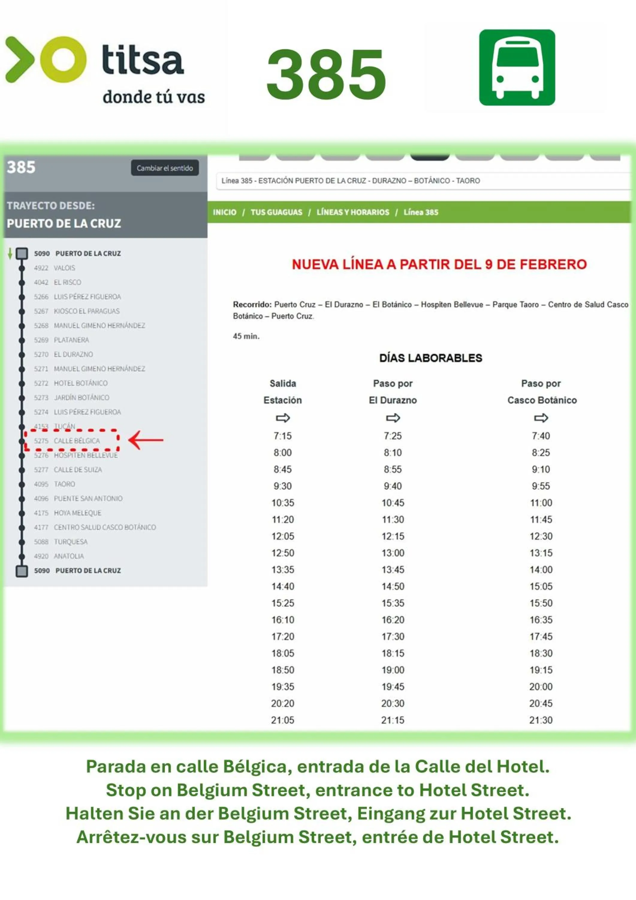 shuttle in Hotel Don Cándido