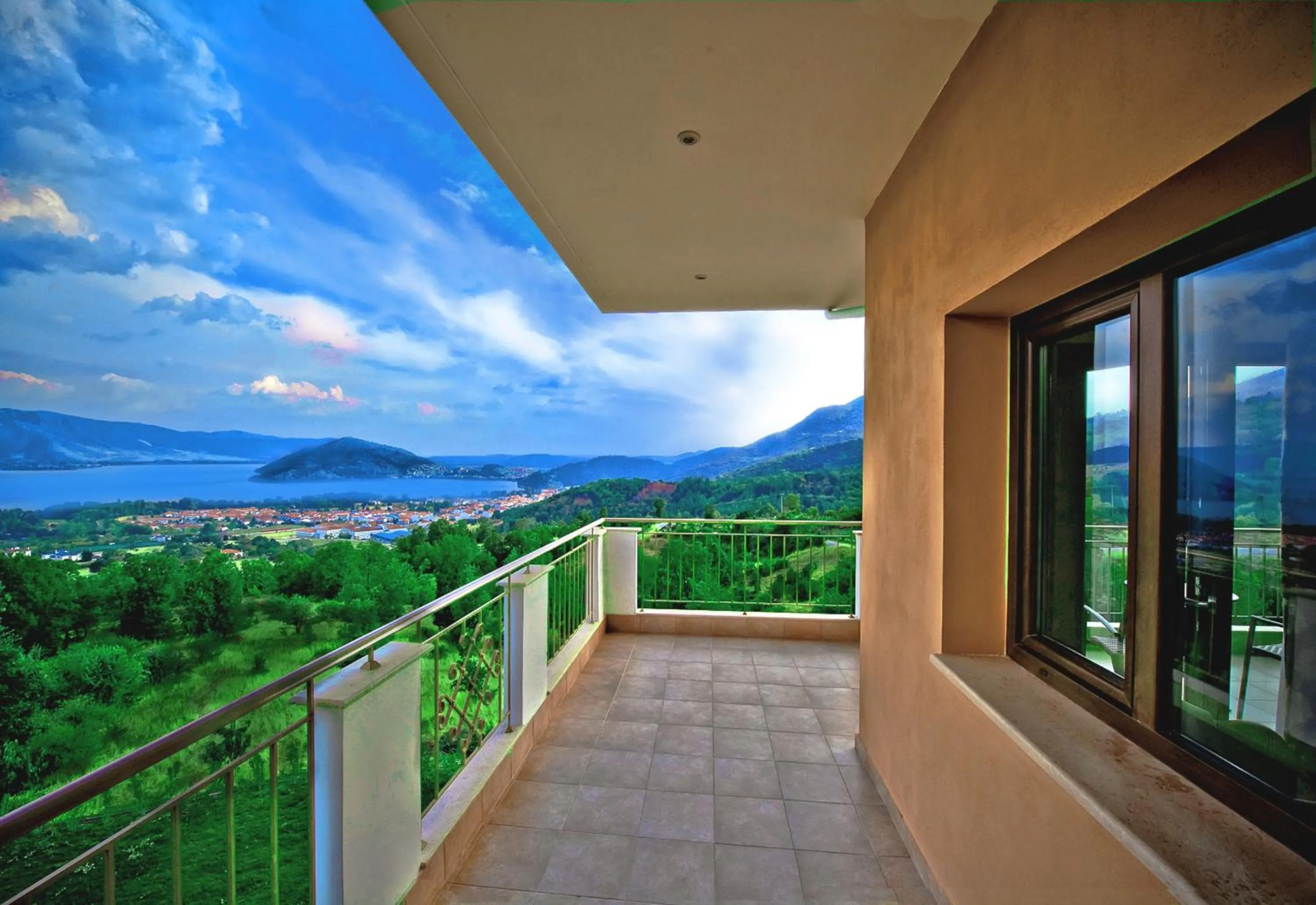 Bird's eye view in Enastron View Hotel