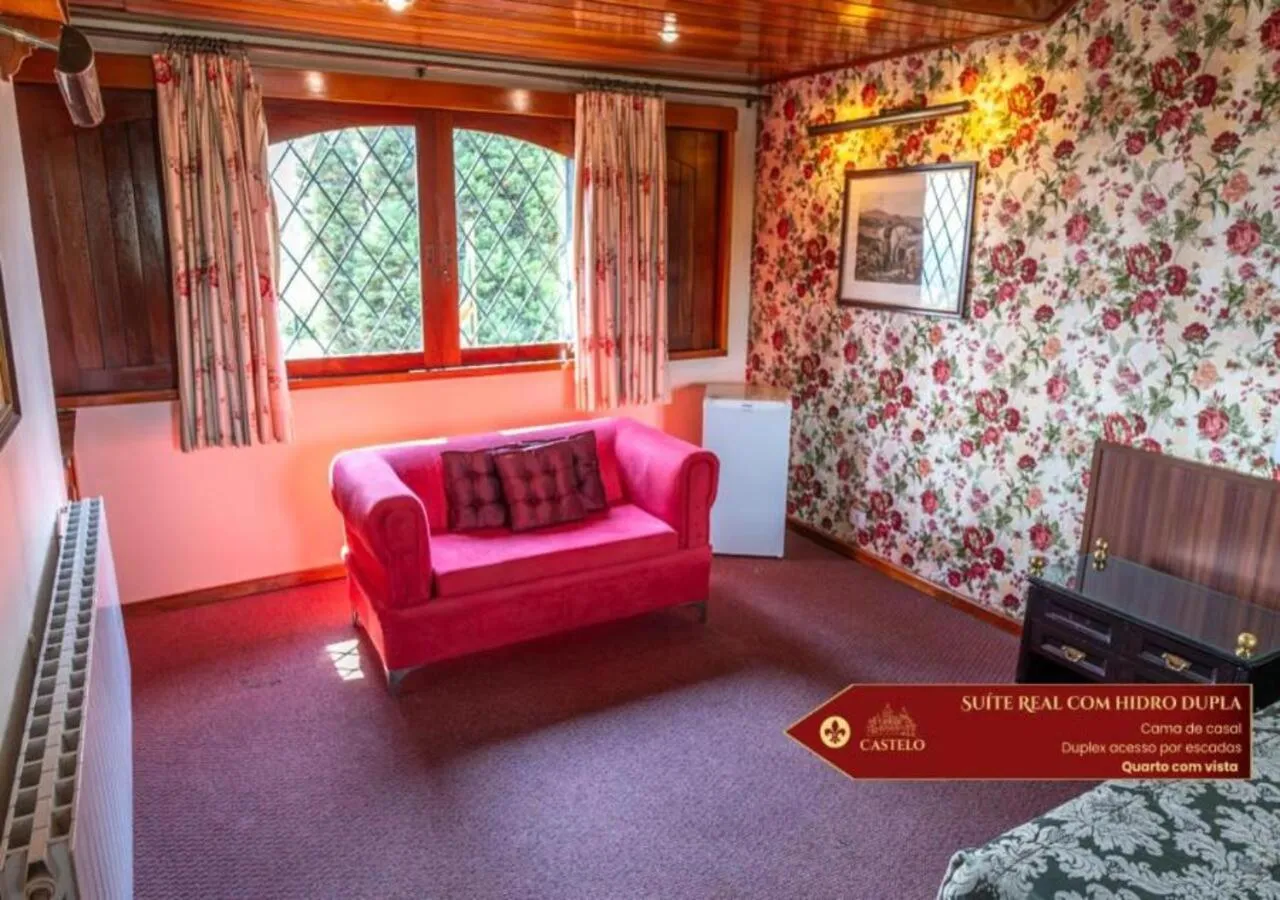 Living room in Hotel Castelo Nacional Inn Campos do Jordão