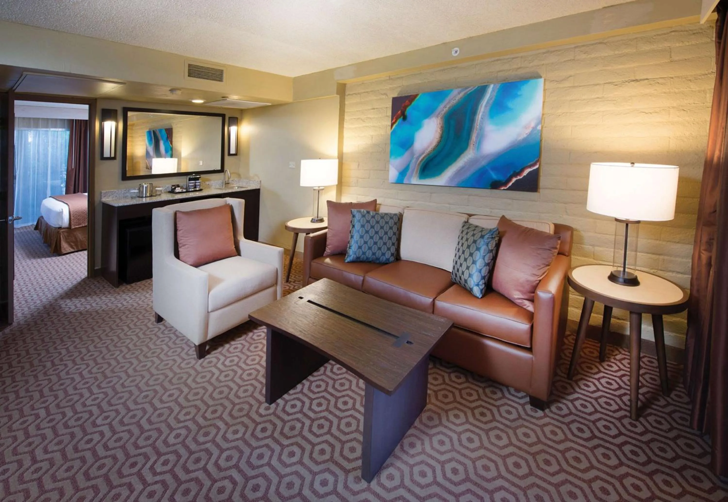 Living room in DoubleTree Suites by Hilton Tucson-Williams Center
