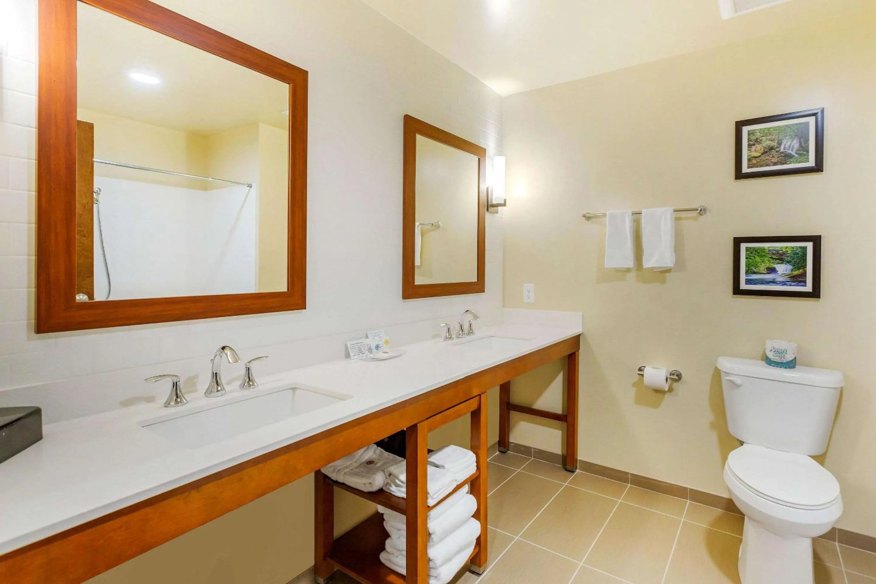 Bedroom in Comfort Suites Burlington near I-5