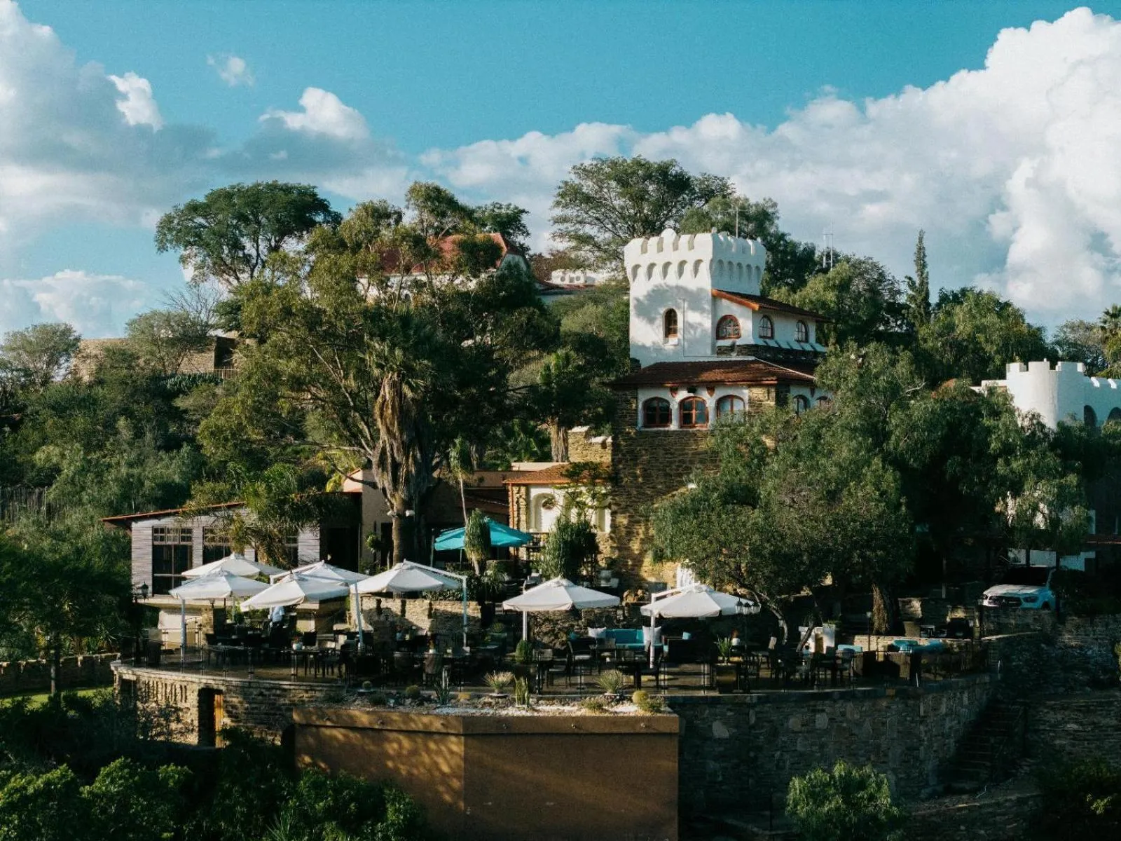 Garden view in Heinitzburg Boutique Hotel
