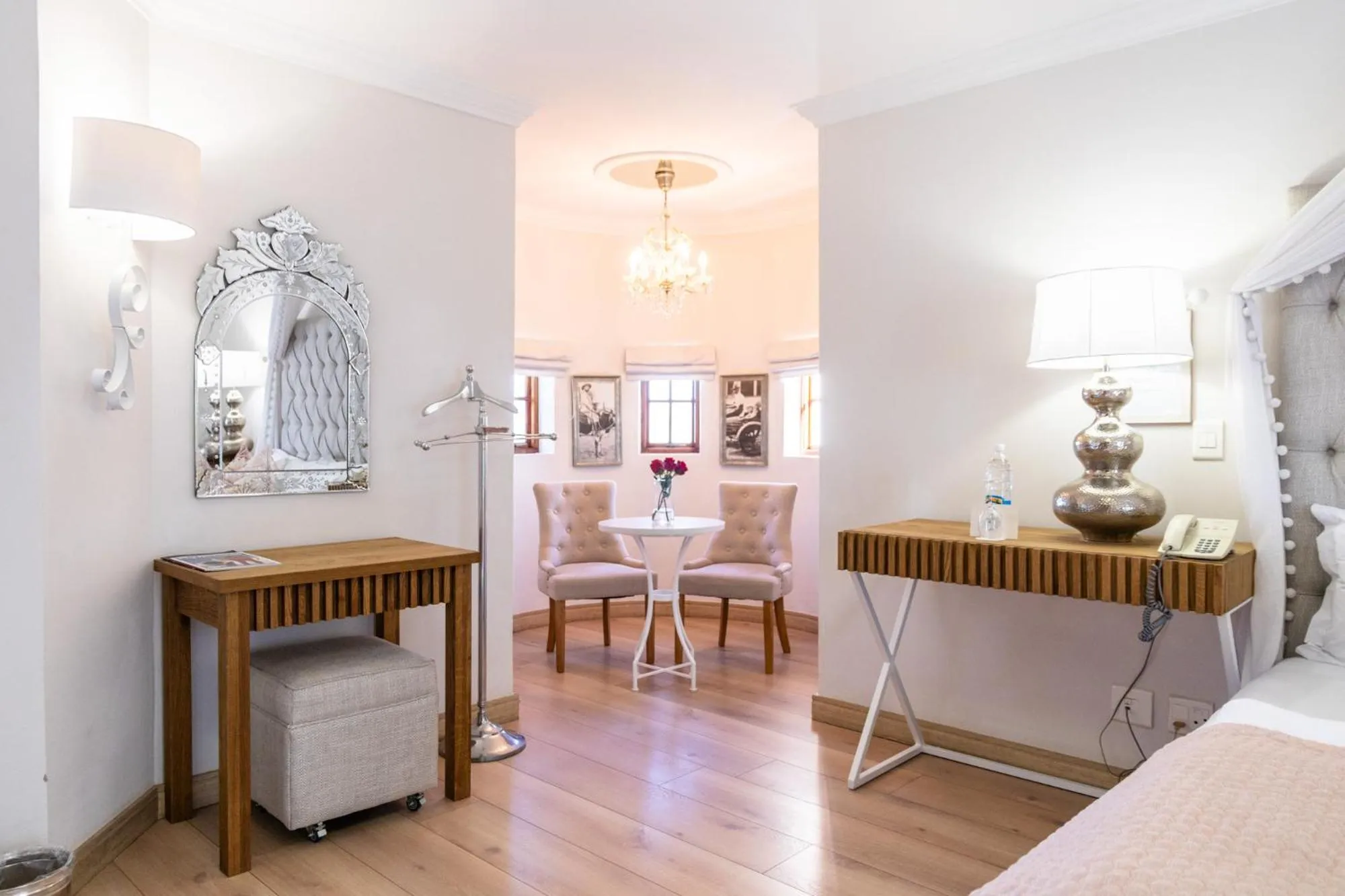 Seating area in Heinitzburg Boutique Hotel