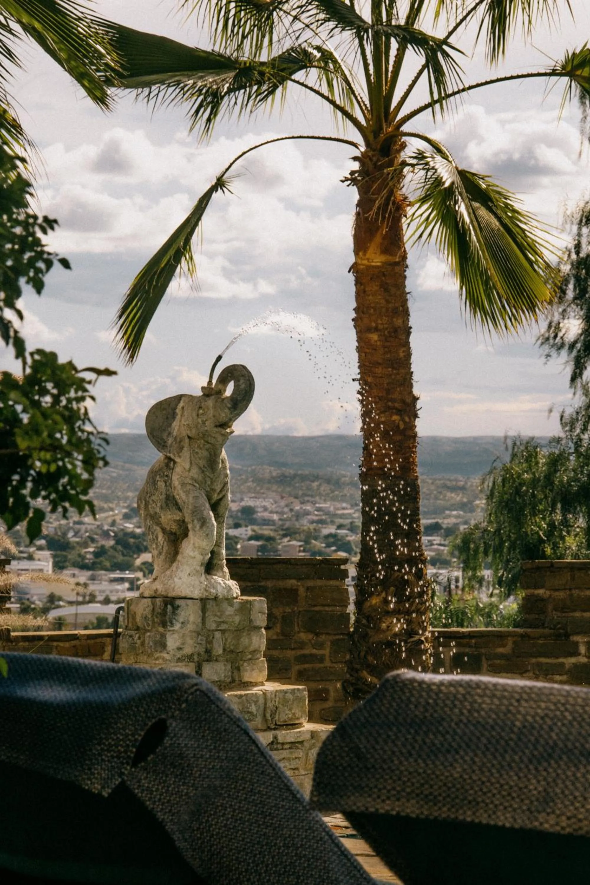 Pool view in Heinitzburg Boutique Hotel