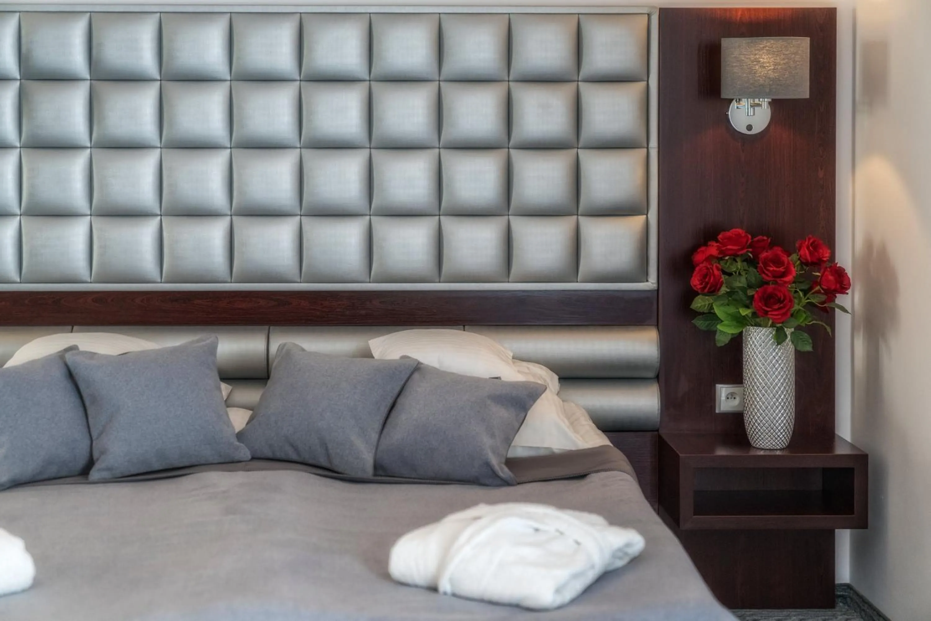 Bed in Sądelski Dwór Medical & SPA