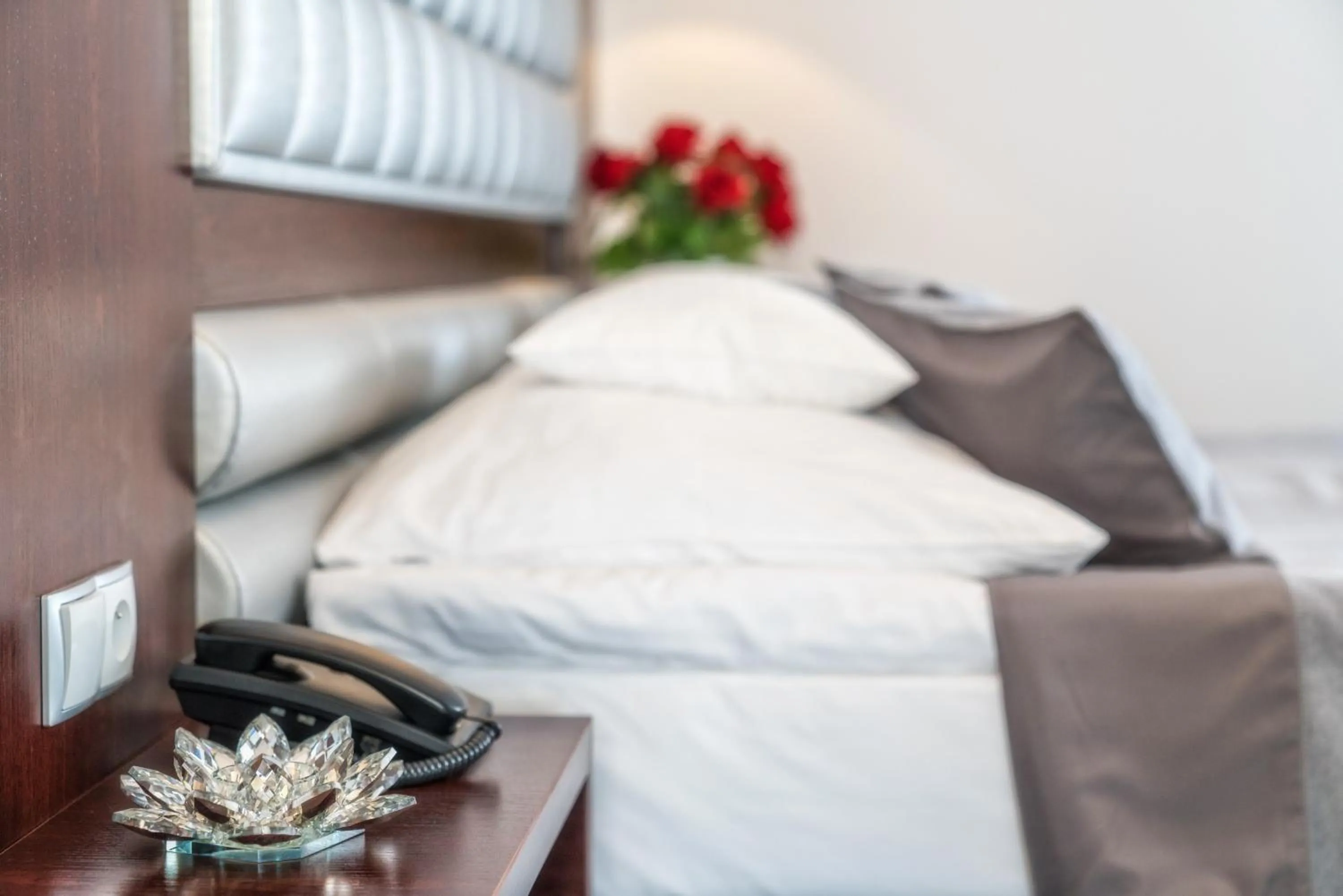 Bed in Sądelski Dwór Medical & SPA