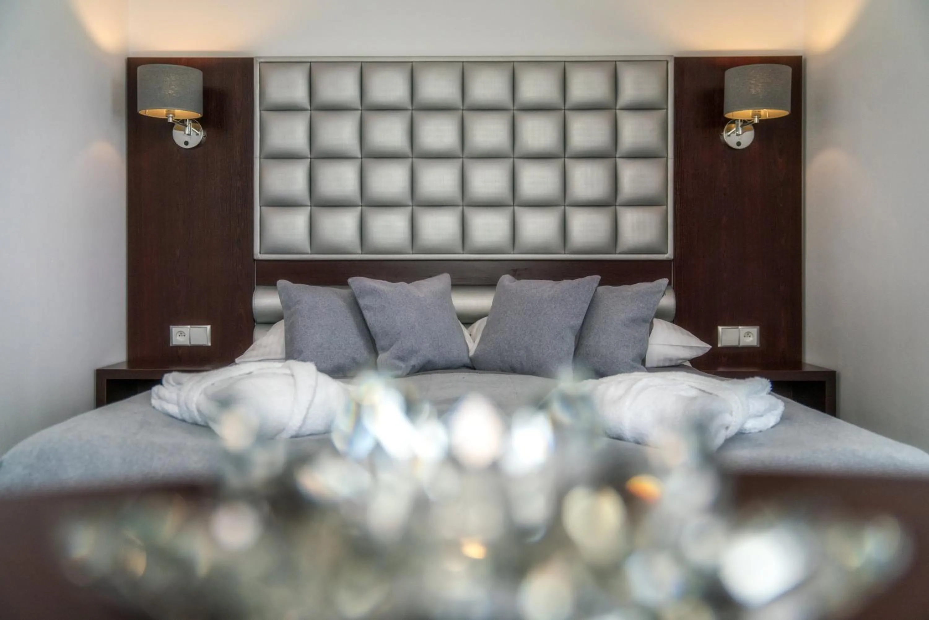 Bed in Sądelski Dwór Medical & SPA