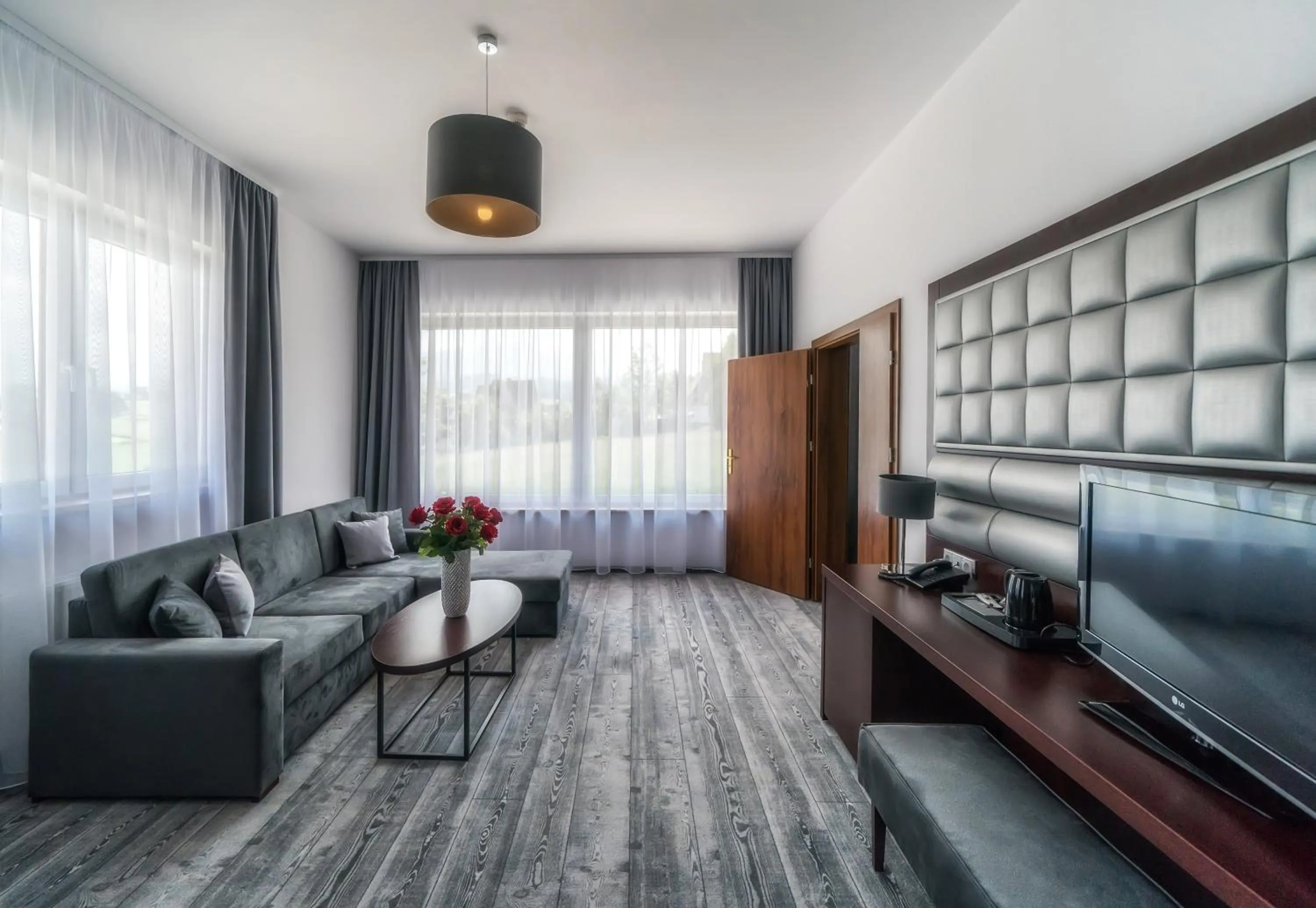 Living room in Sądelski Dwór Medical & SPA