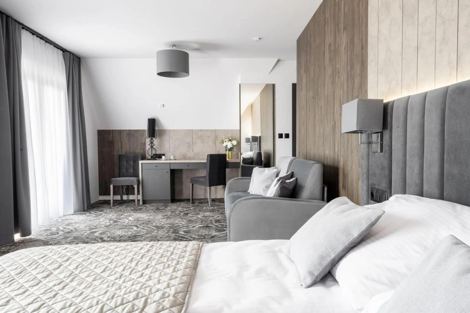 Bed in Sądelski Dwór Medical & SPA