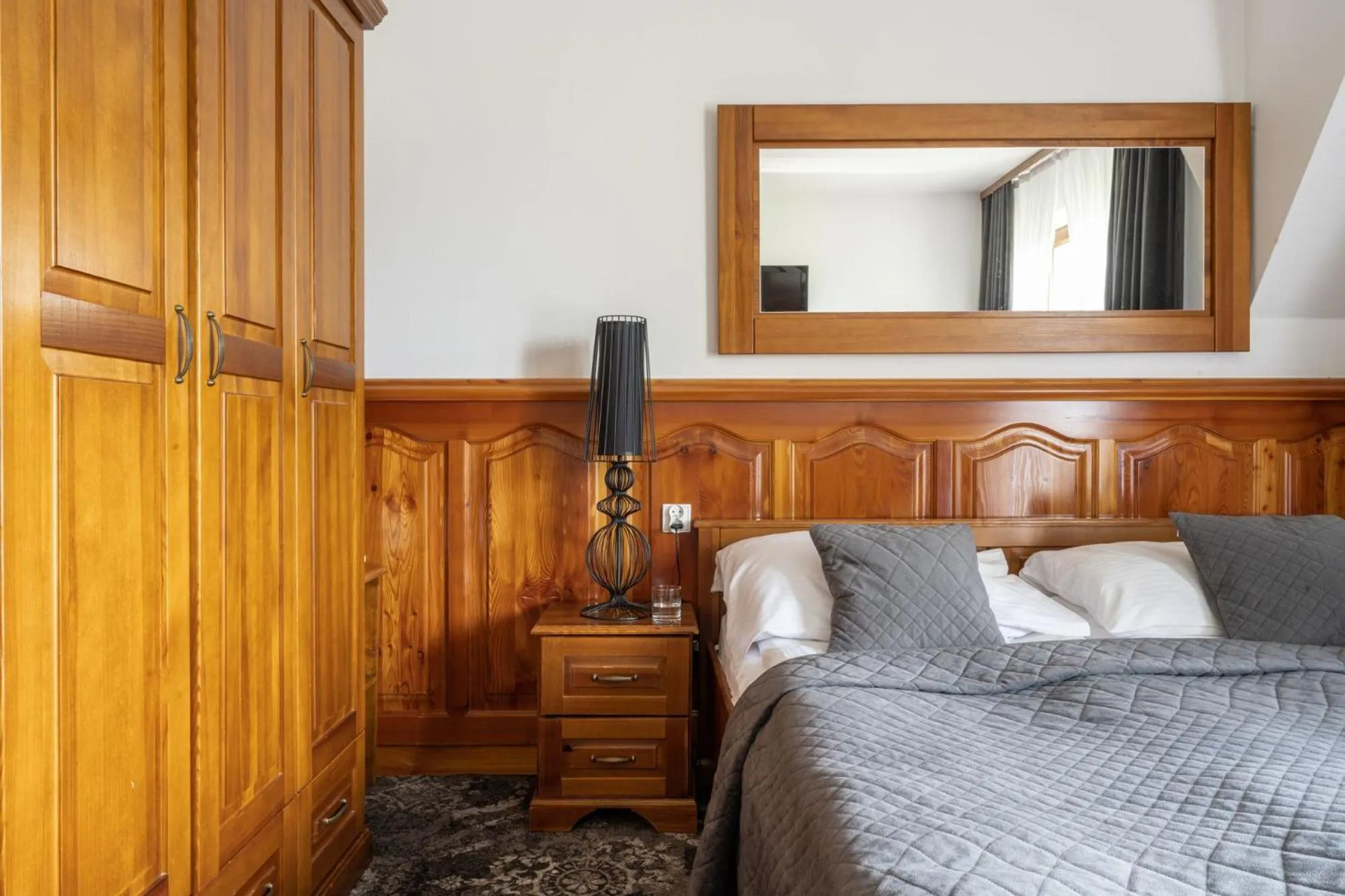 Bed in Sądelski Dwór Medical & SPA