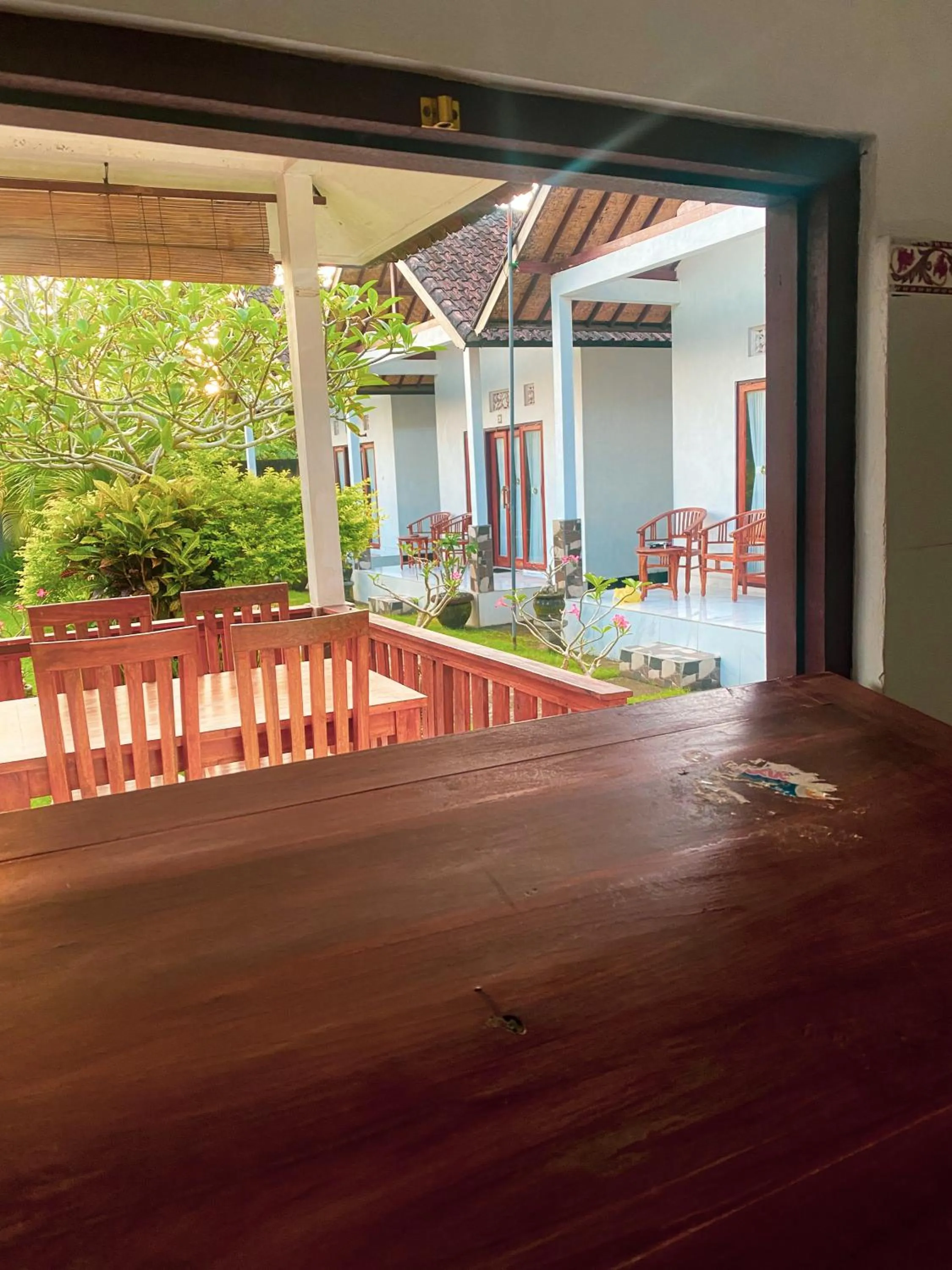 Dining area in Kubu Indah Guest House