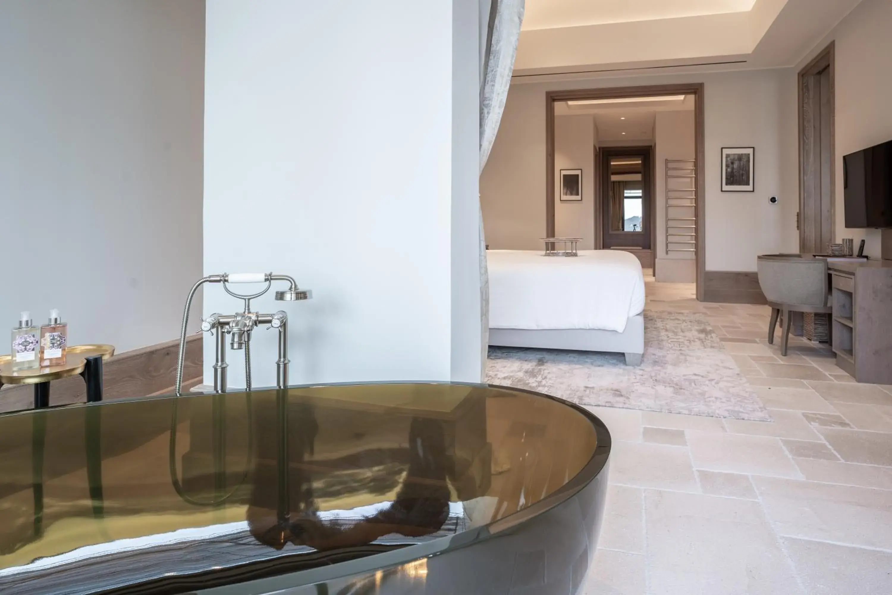 Photo of the whole room, Bed in Coquillade Provence - Relais & Châteaux Photo of the whole room, Bed in Coquillade Provence - Relais & Châteaux