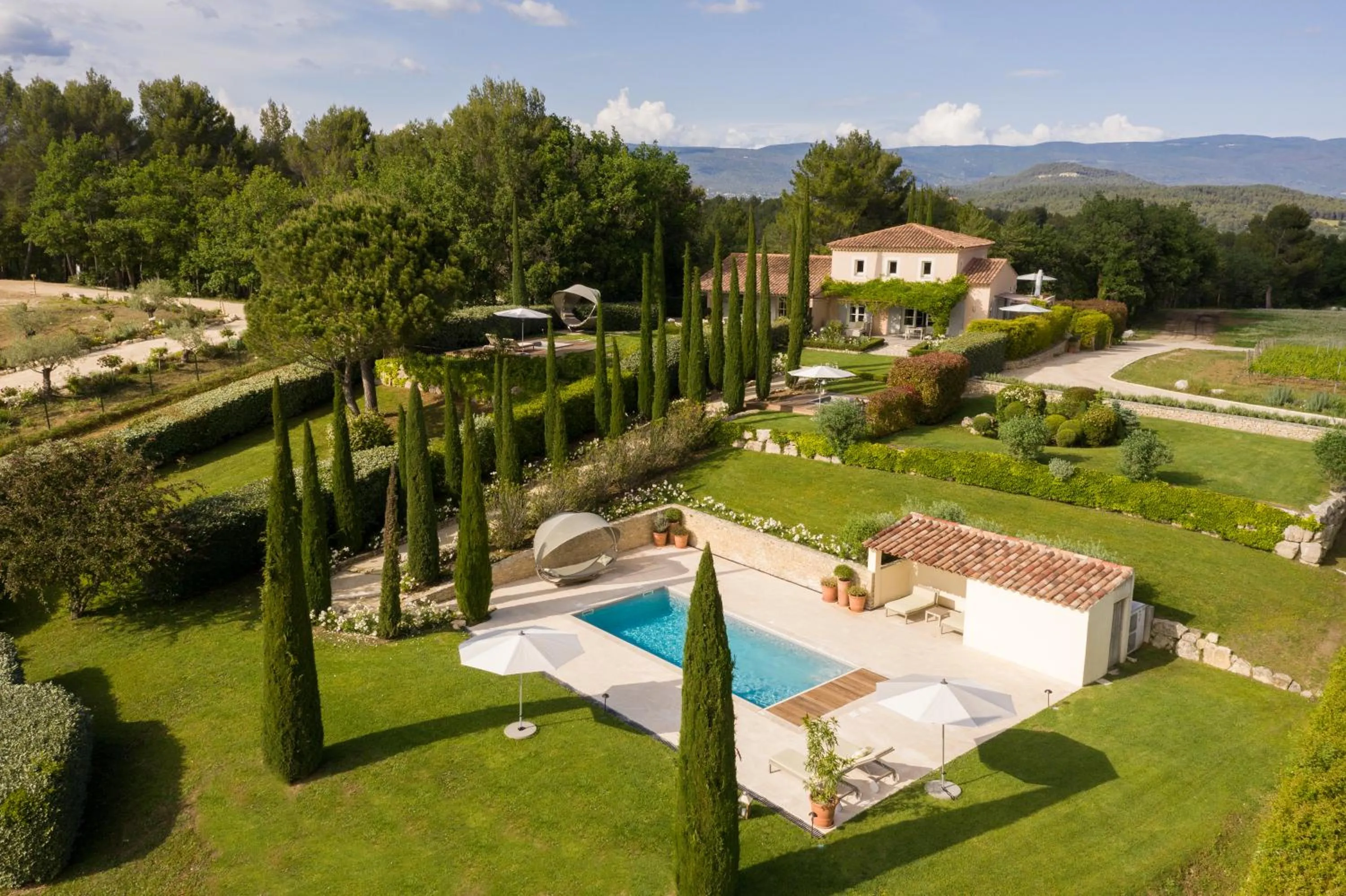 Bird's eye view in Coquillade Provence - Relais & Châteaux