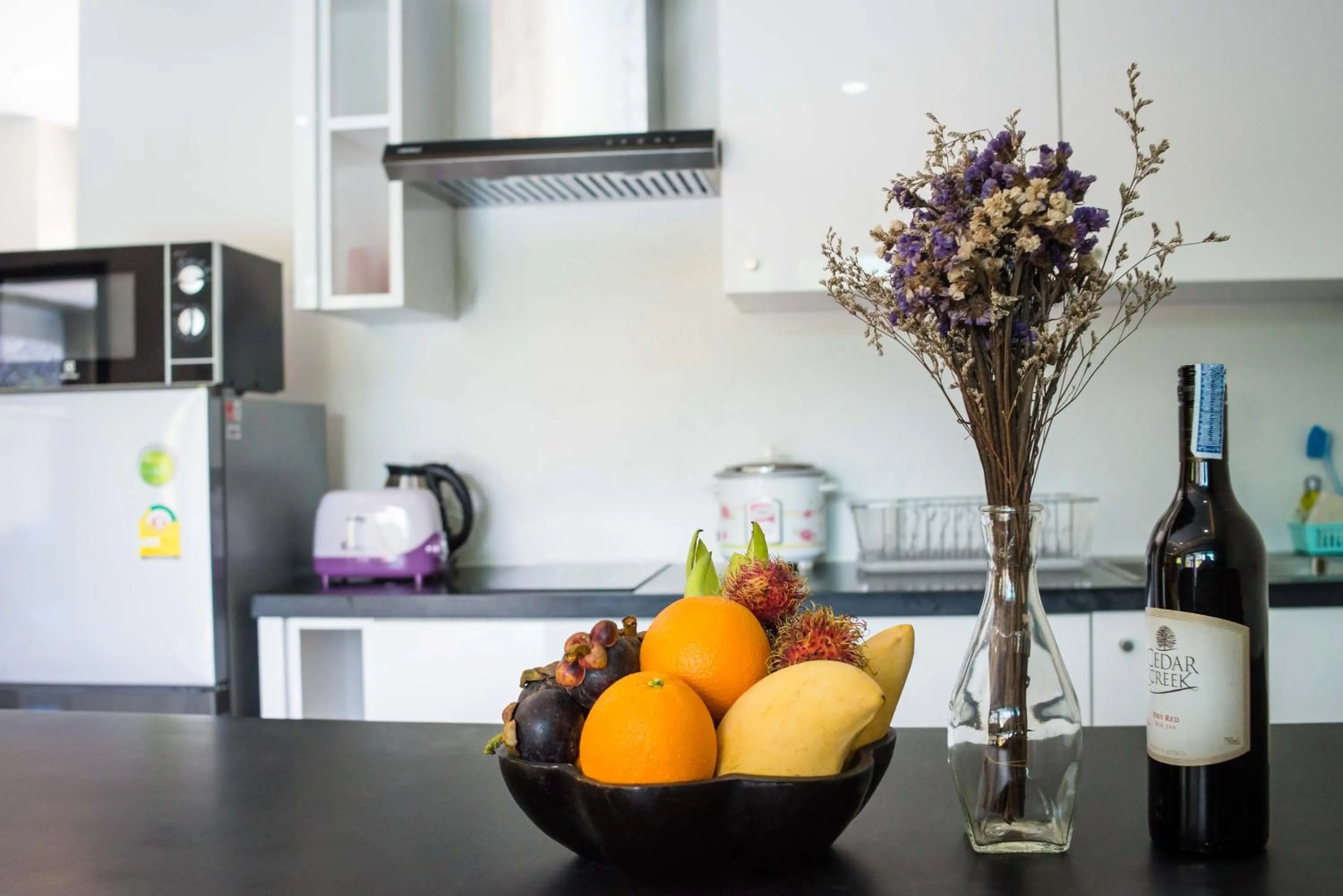 Kitchen or kitchenette in The Pearl Luxury Pool Villas